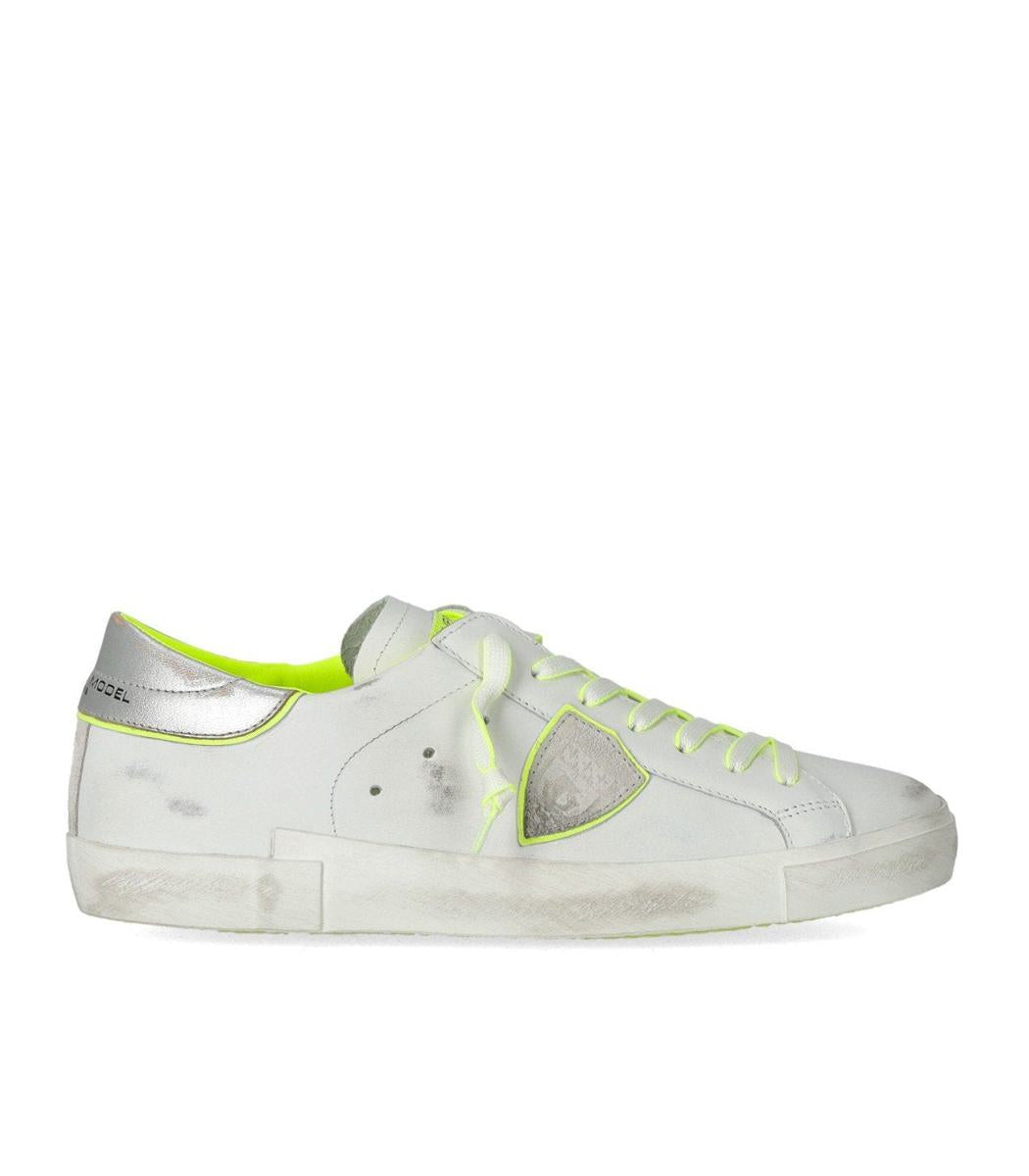 Philippe Model Prsx White Neon Yellow Sneaker
