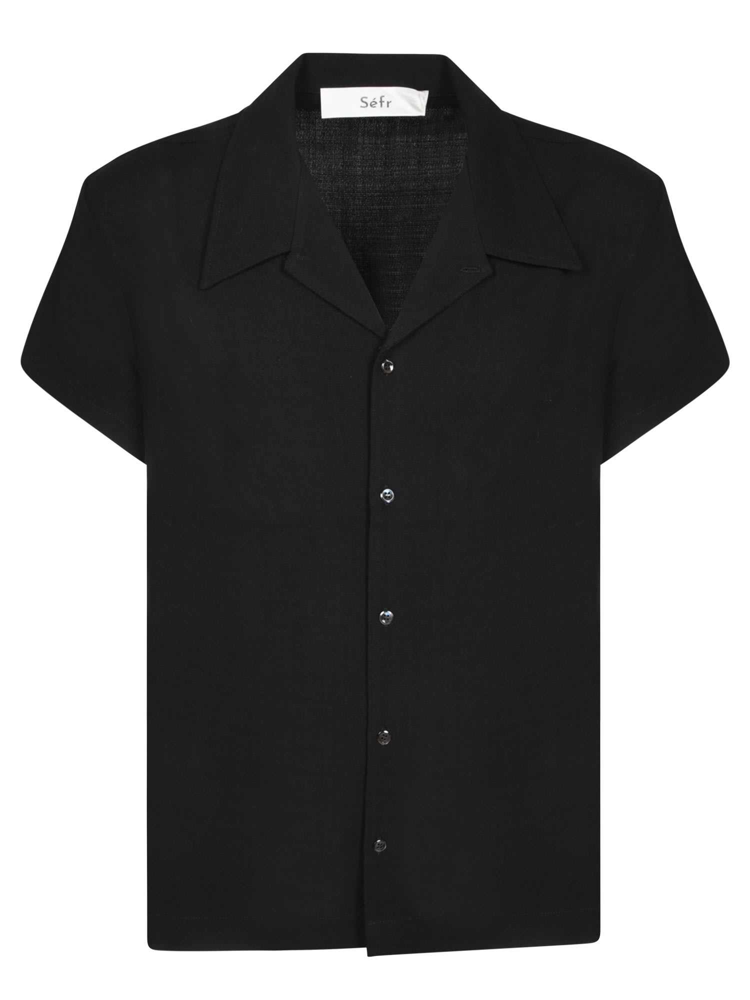 Séfr Mael Crepe Shirt In Black