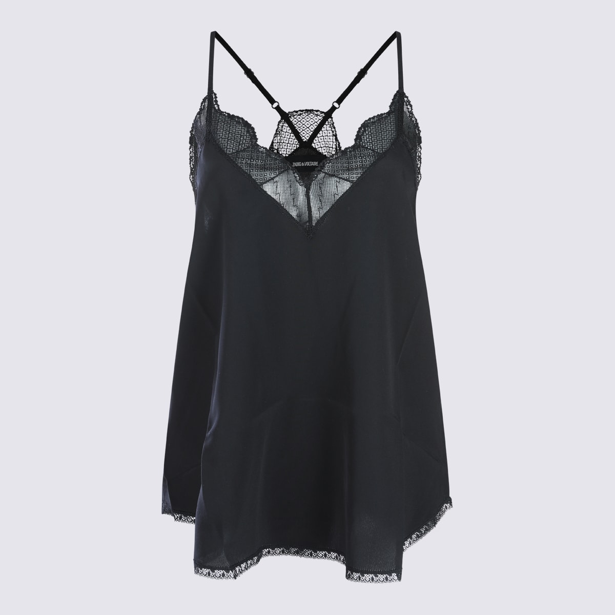 Zadig & Voltaire Black Silk Top