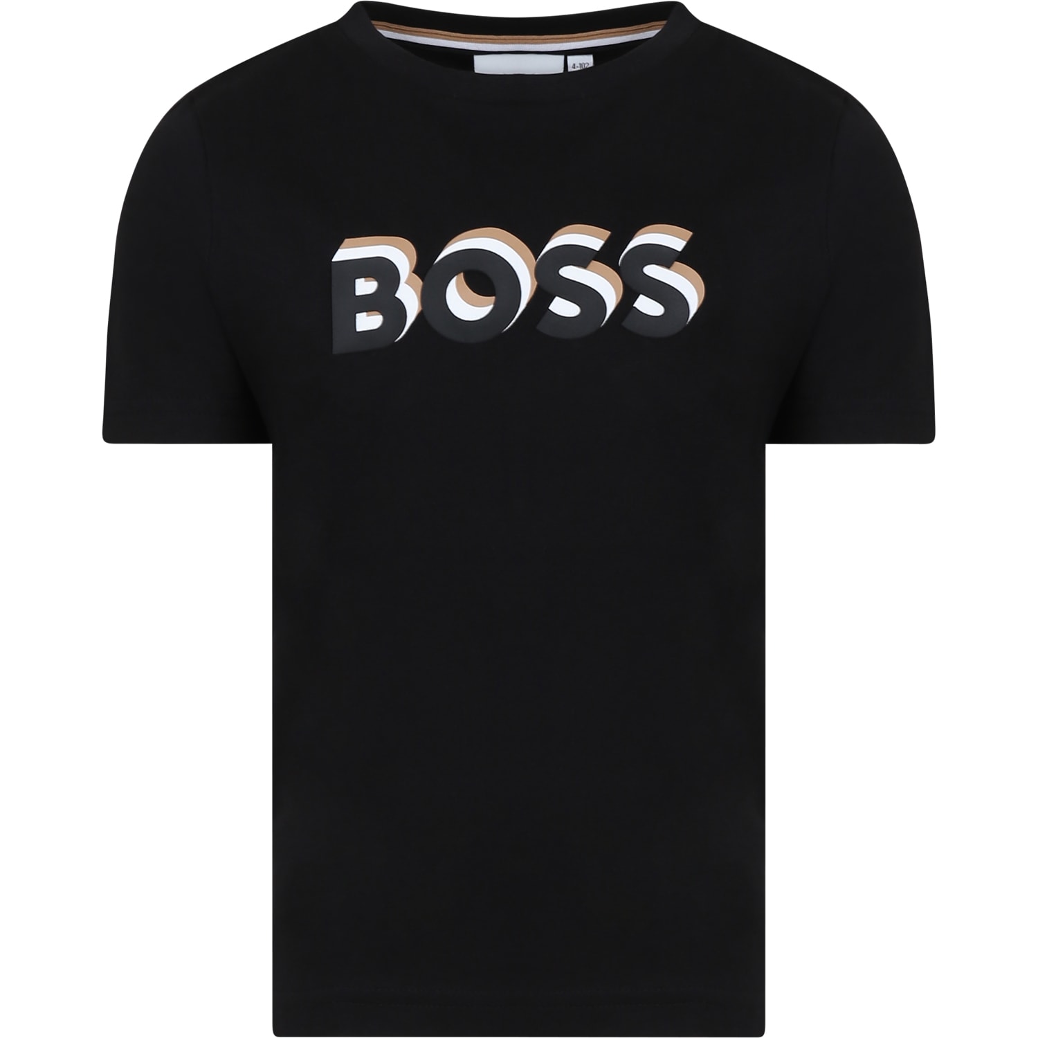 Hugo Boss Black T-shirt For Boy With Logo