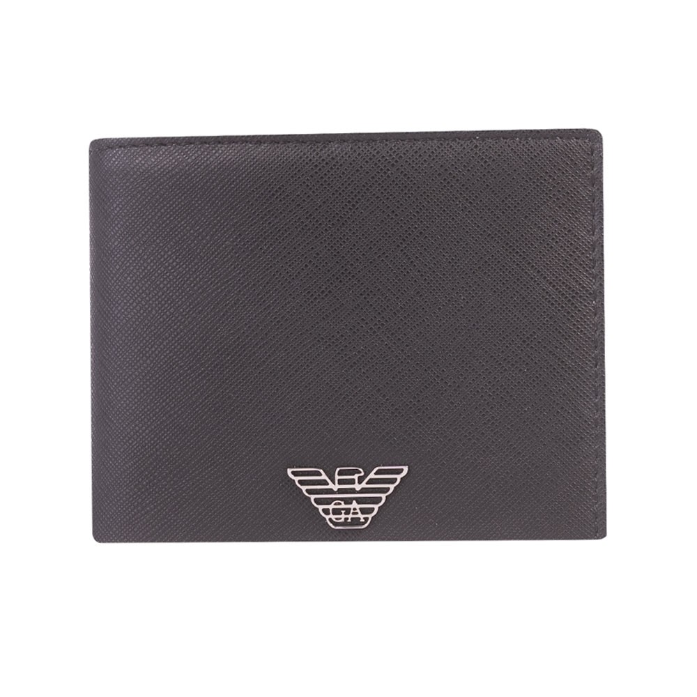 Saffiano Metal Logo Wallet