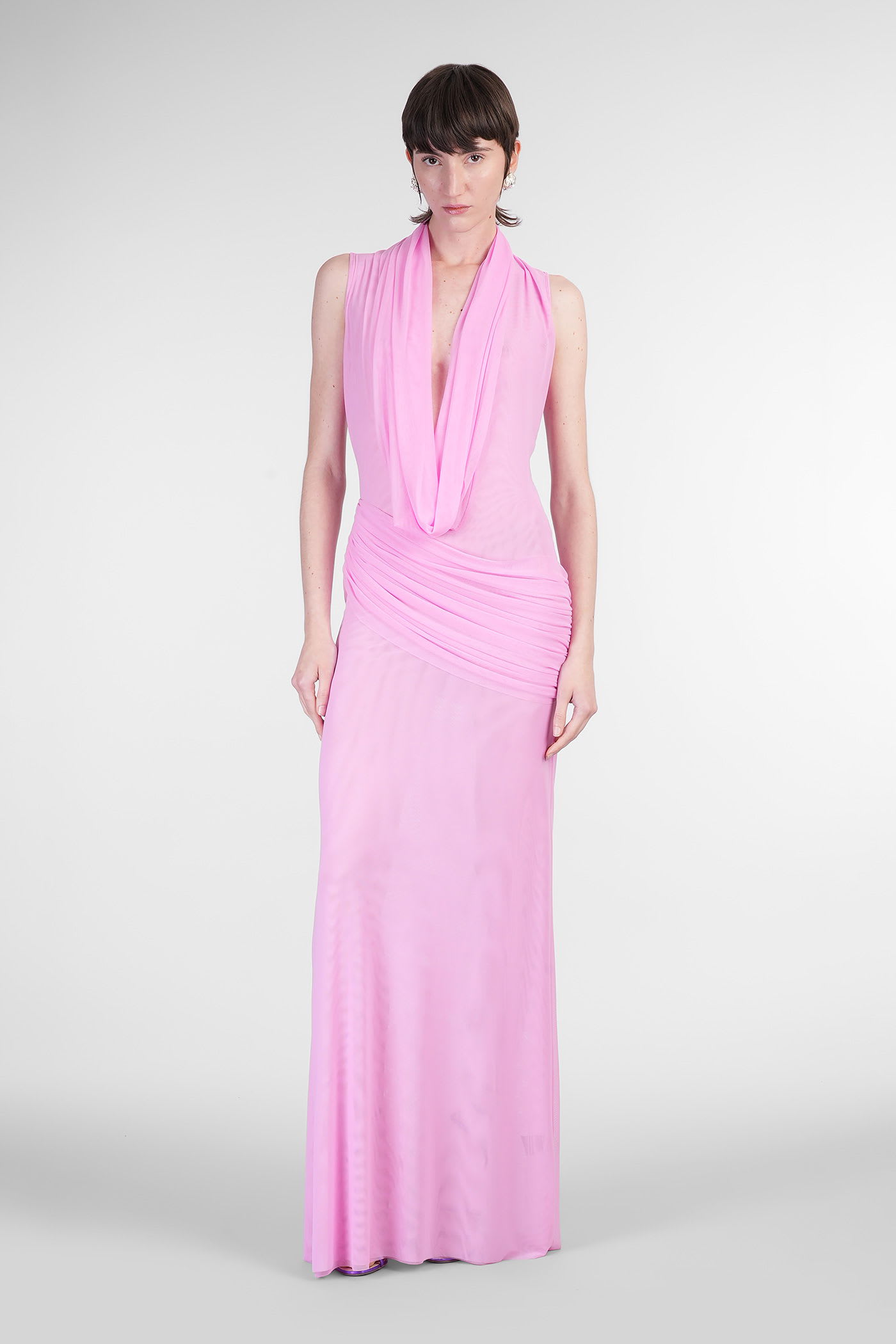 David Koma In Rose-pink Polyamide