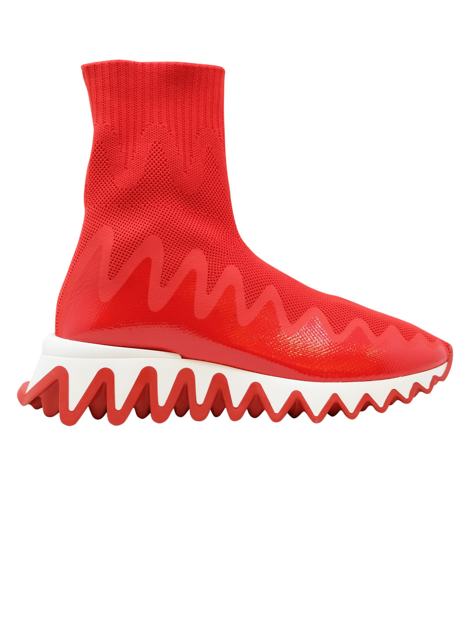 Christian Louboutin Loubi Fabric Sharkysock Sneakers