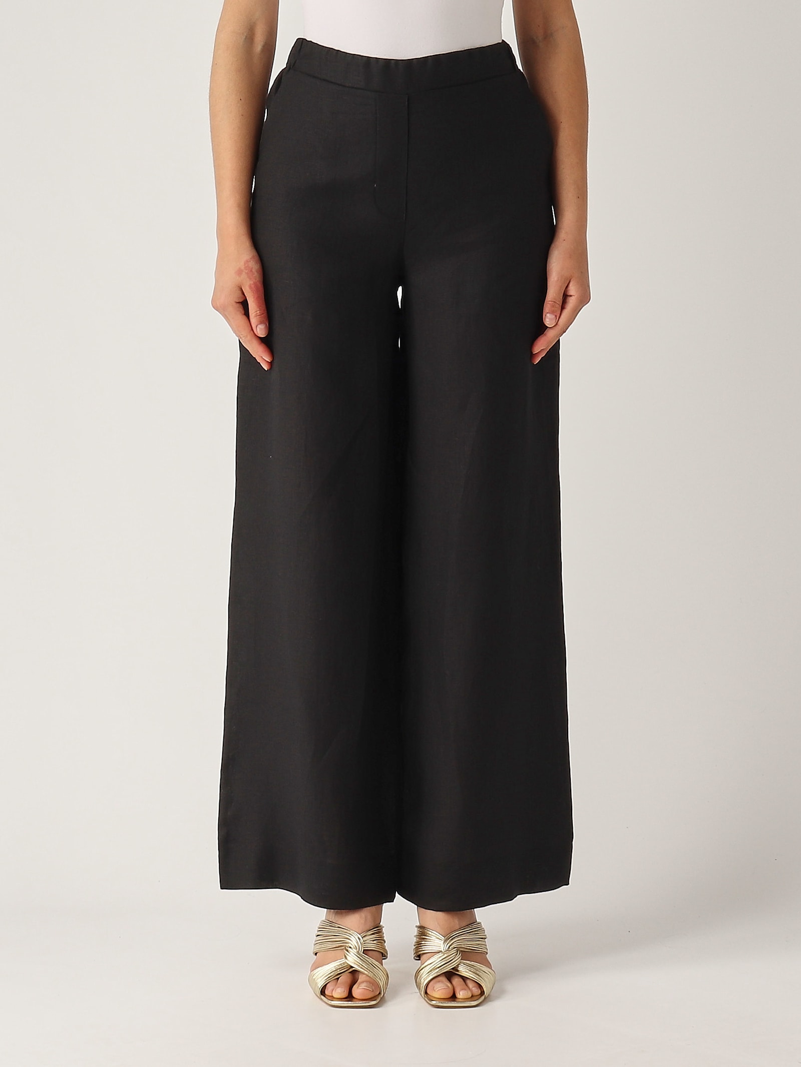 Gran Sasso Pantalone Palazzo Trousers