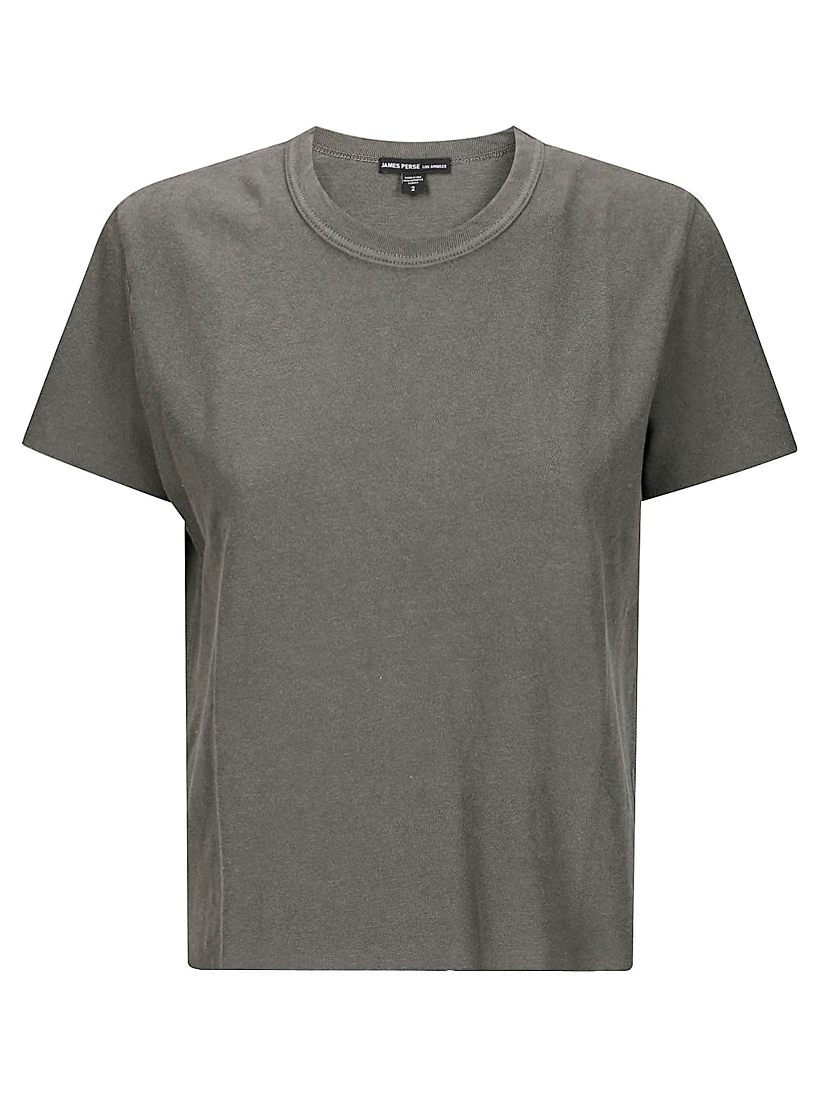 James Perse Slub Jersey Shrunken Tee