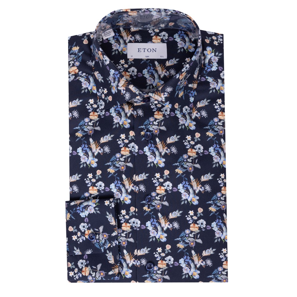 Elegant Dress Shirt With Floral Print