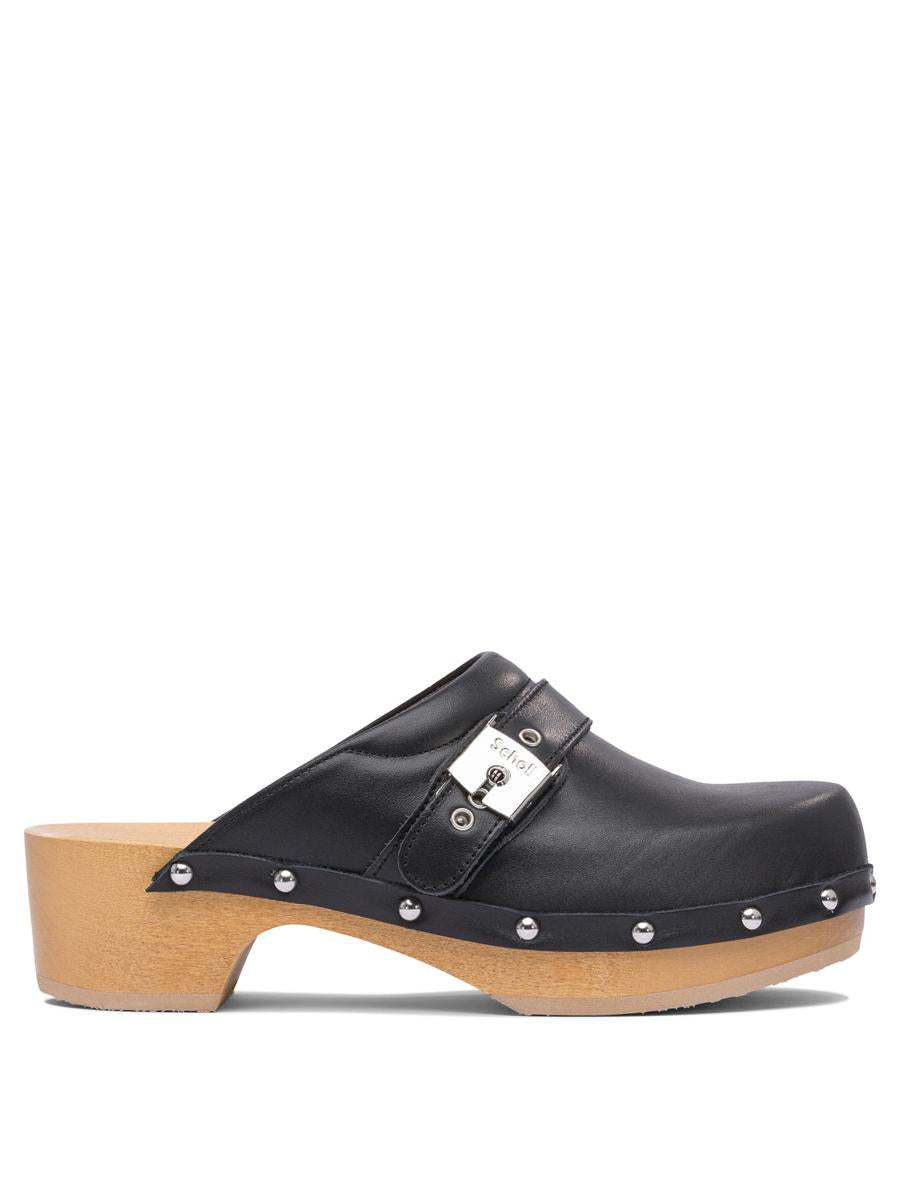 Scholl Pescura Clog 50 Blk & Honey Ltre - 50Mm