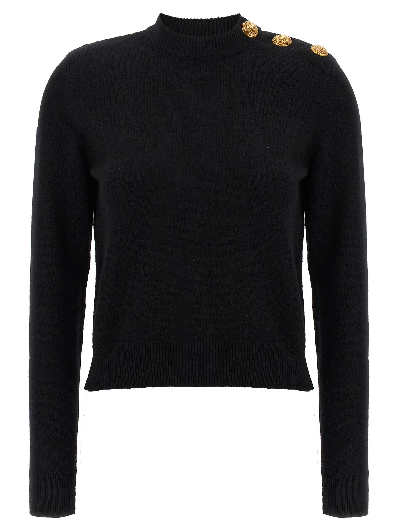 Balmain Eco-cashmere Button Sweater