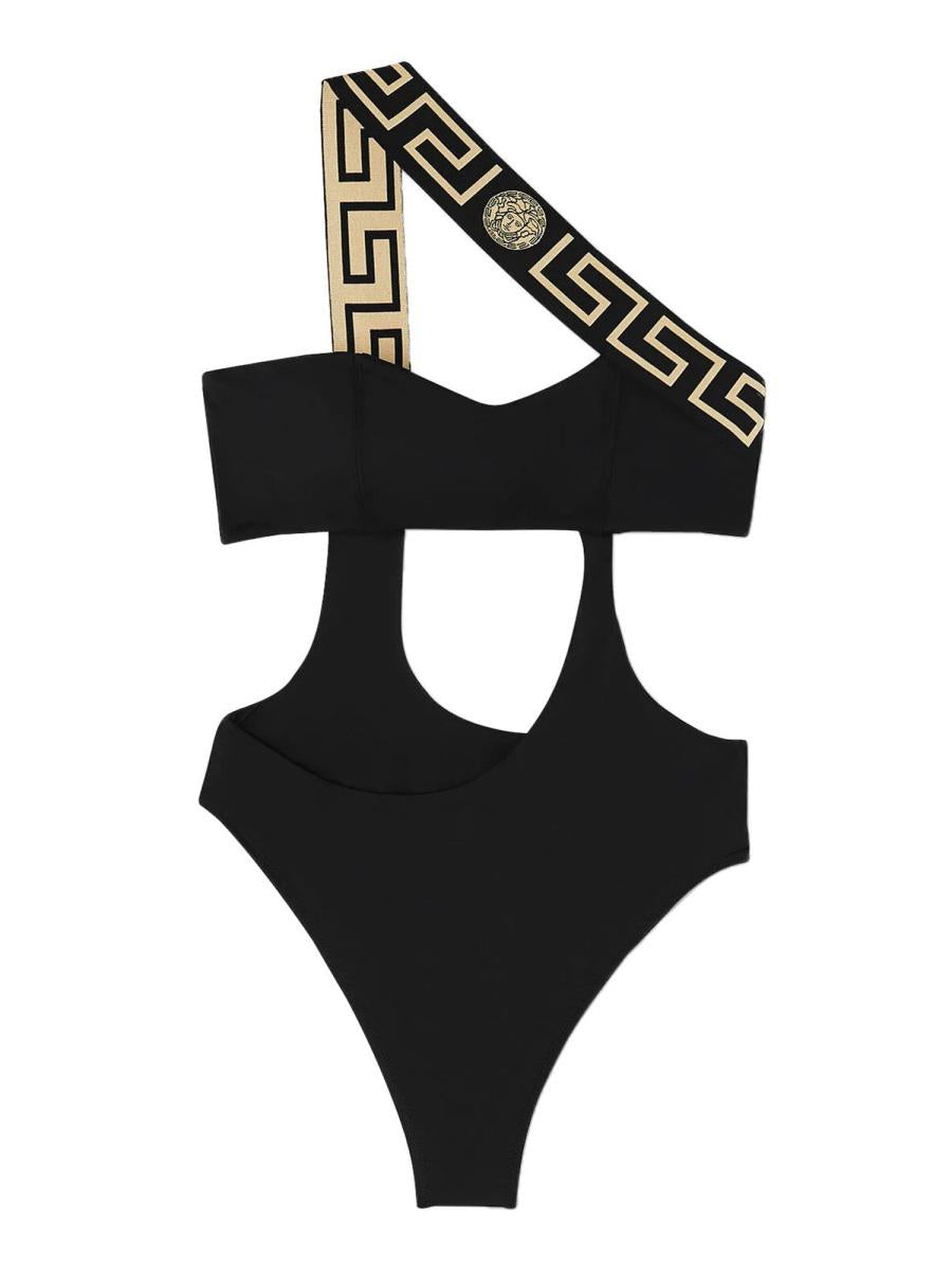 Versace One Piece Swimsuit With Greek Border