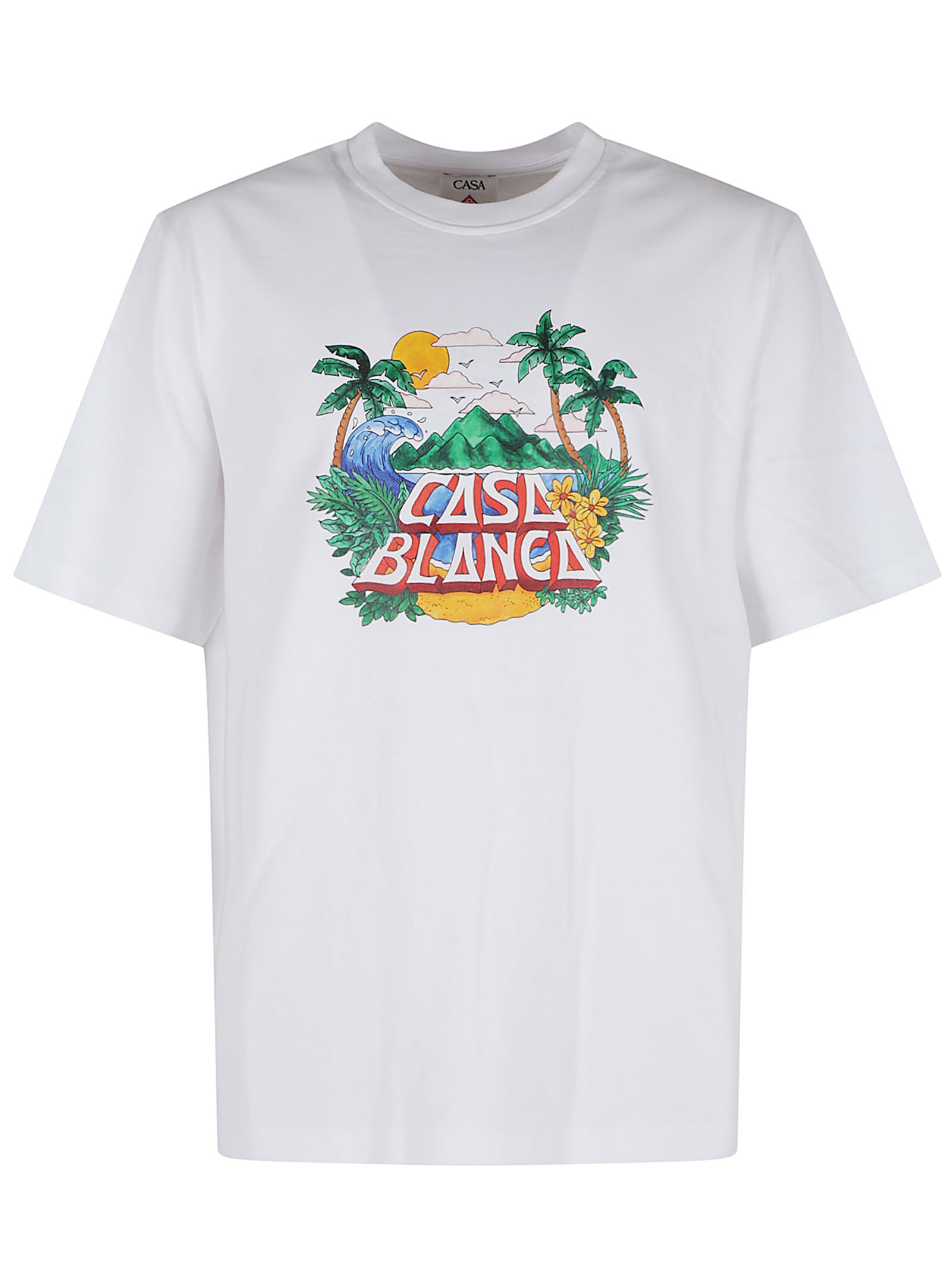 Casablanca Casa Beach Wave Printed Oversized T-shirt