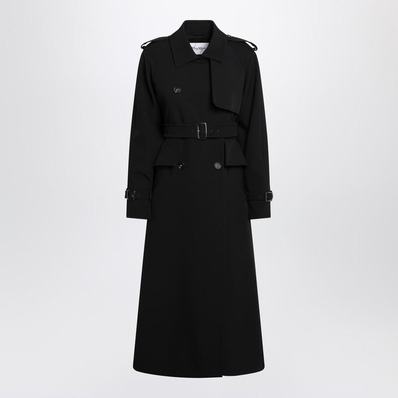 Max Mara Long Trench In Sable