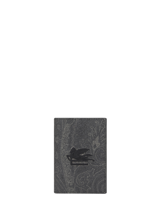 Etro, Étui Pour Passeport Paisley Etro Essential, Homme, Noir