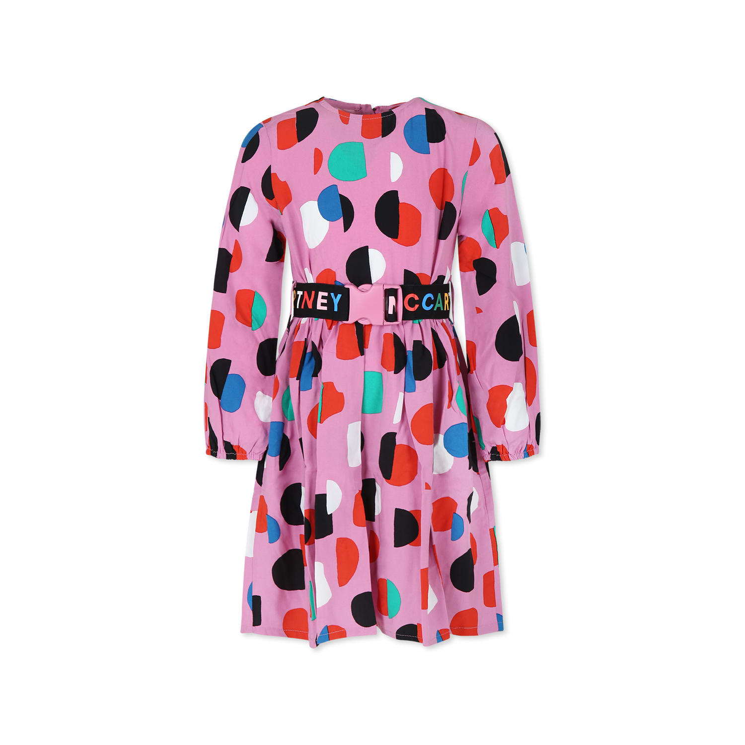 Stella McCartney Kids Pink Dress For Girl With Logo