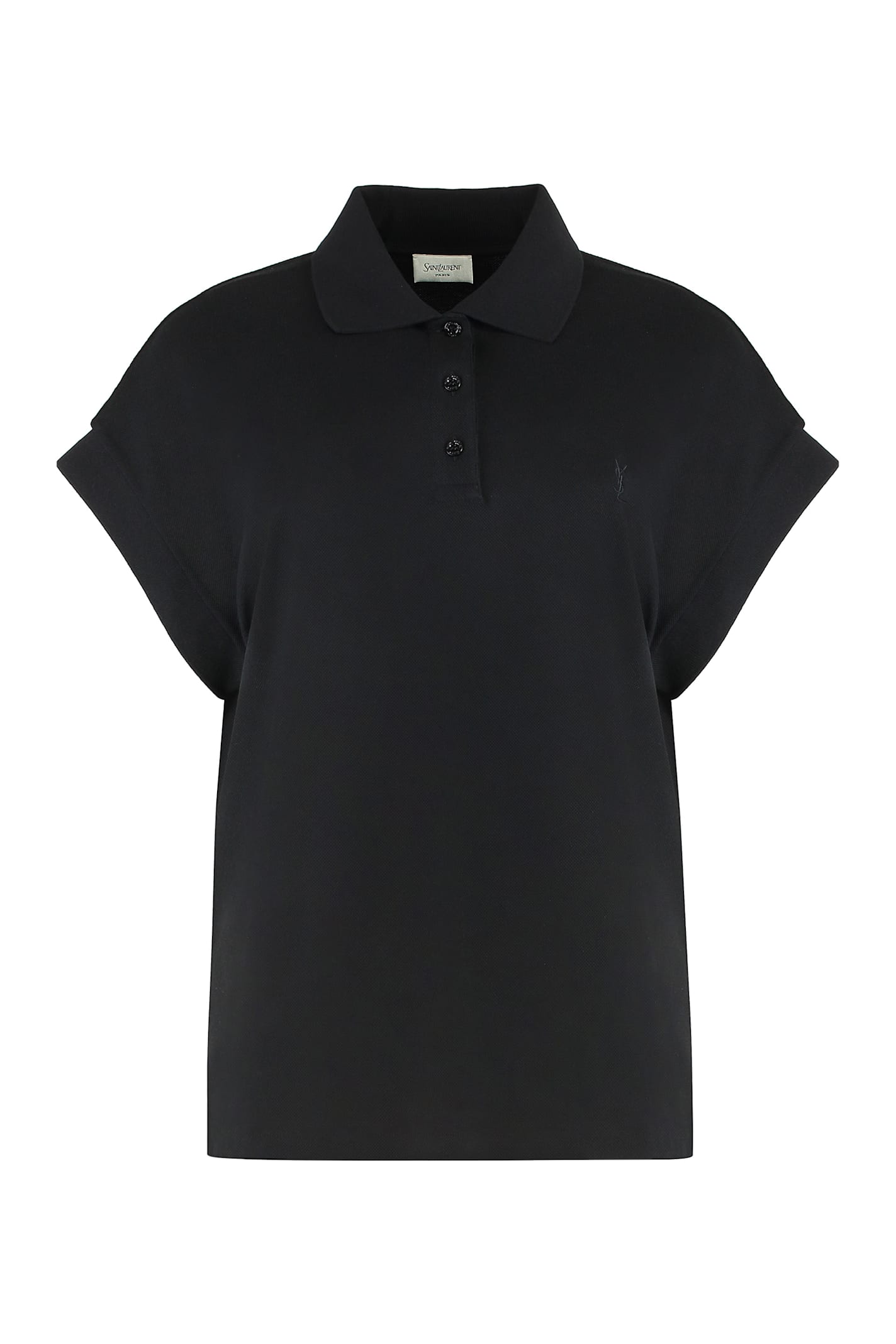 Saint Laurent Cotton-piqué Blend Polo Shirt