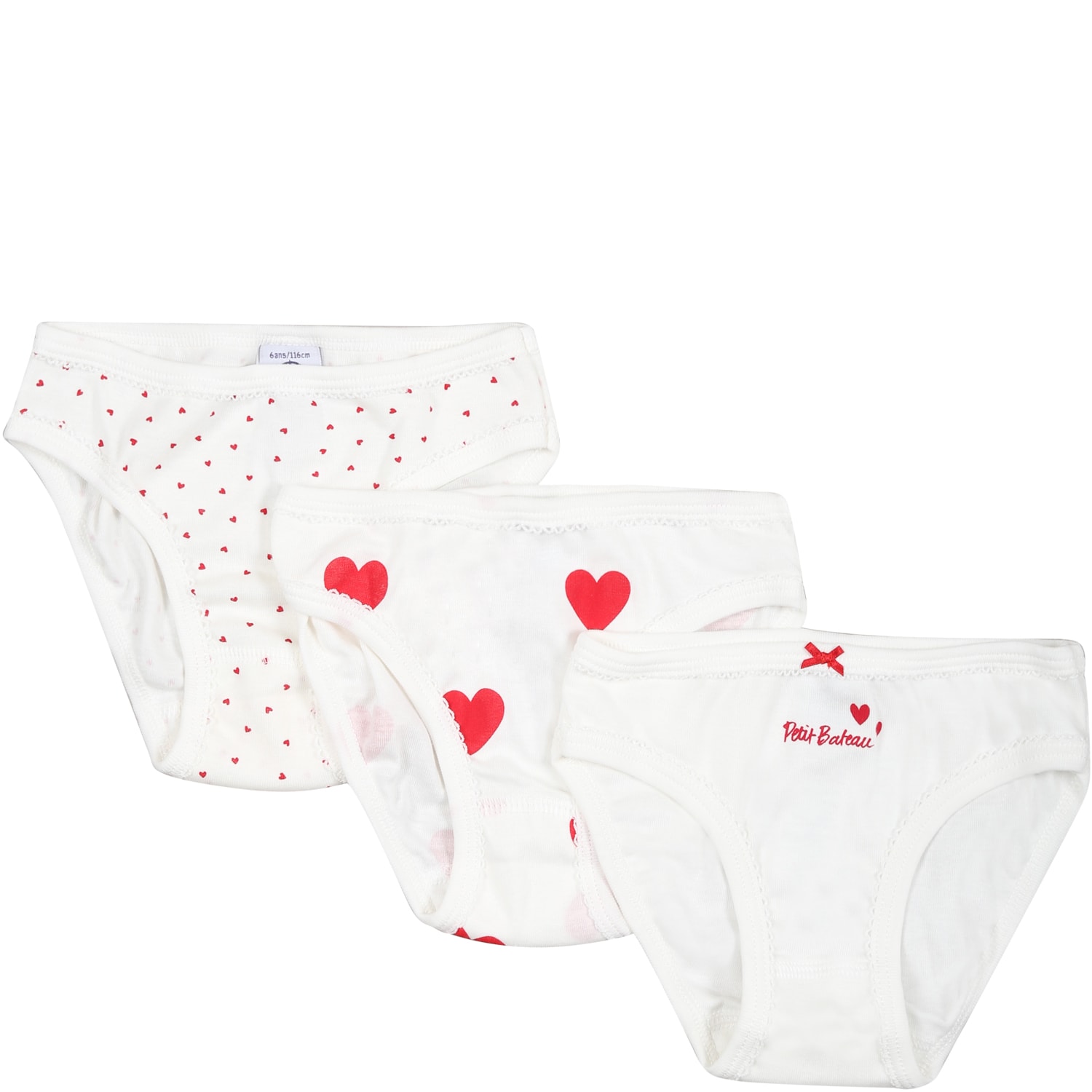 Petit Bateau White Set For Girl