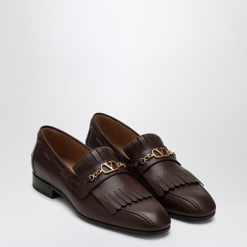 Valentino Garavani 莫卡辛鞋 Vlogo Signature 咖啡色流苏款