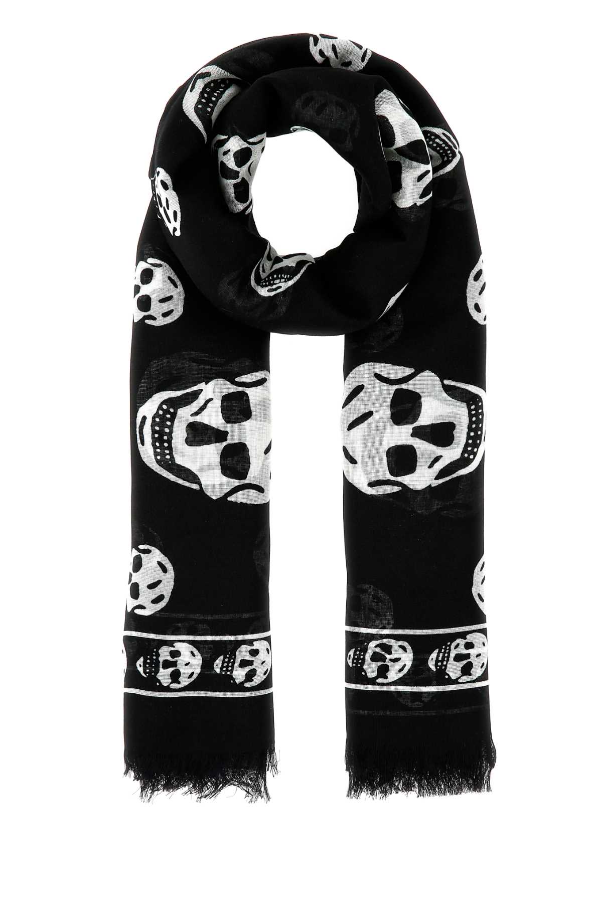 Alexander McQueen Printed Chiffon Foulard