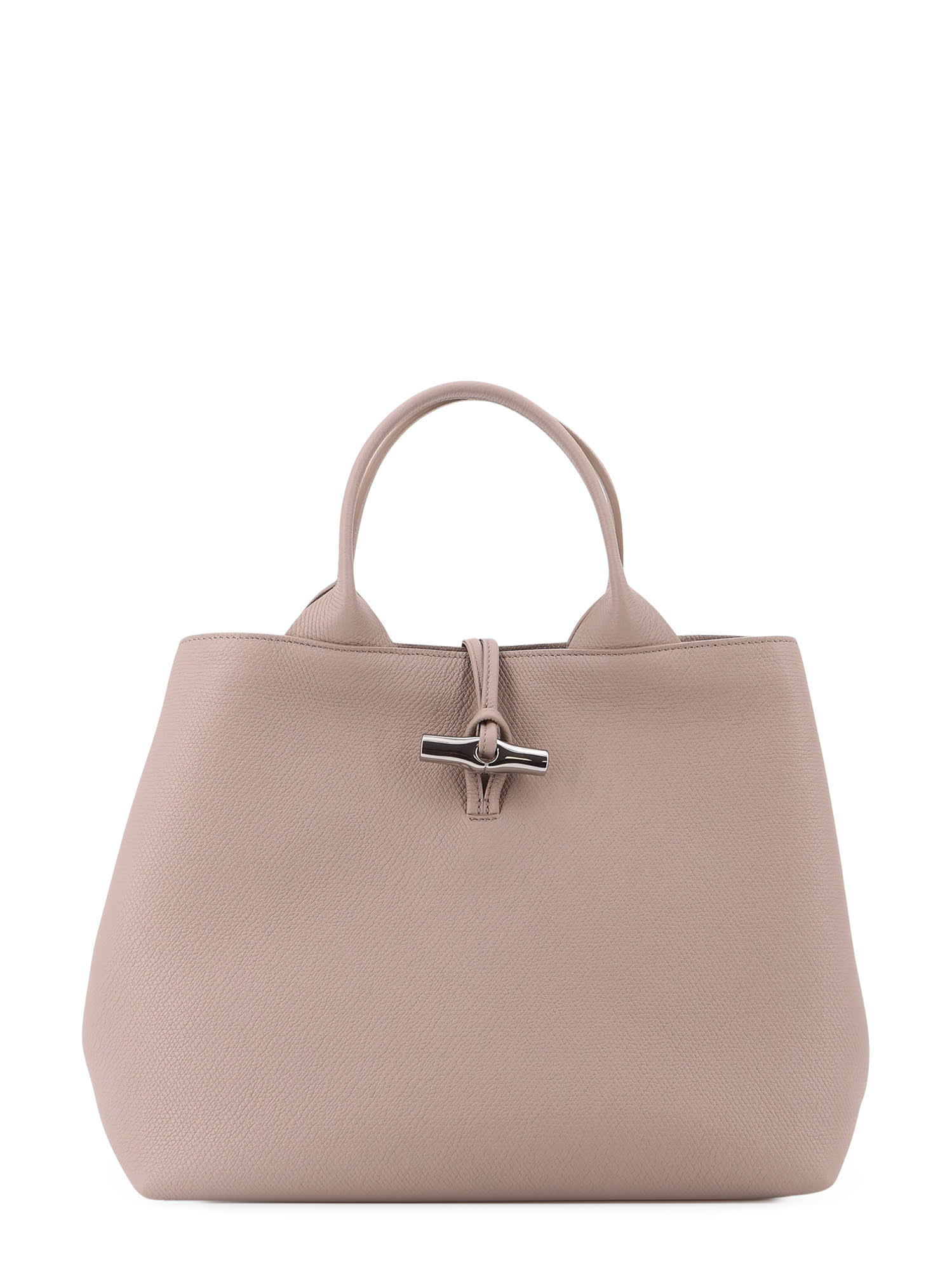 Longchamp Le Roseau L Leather Handbag