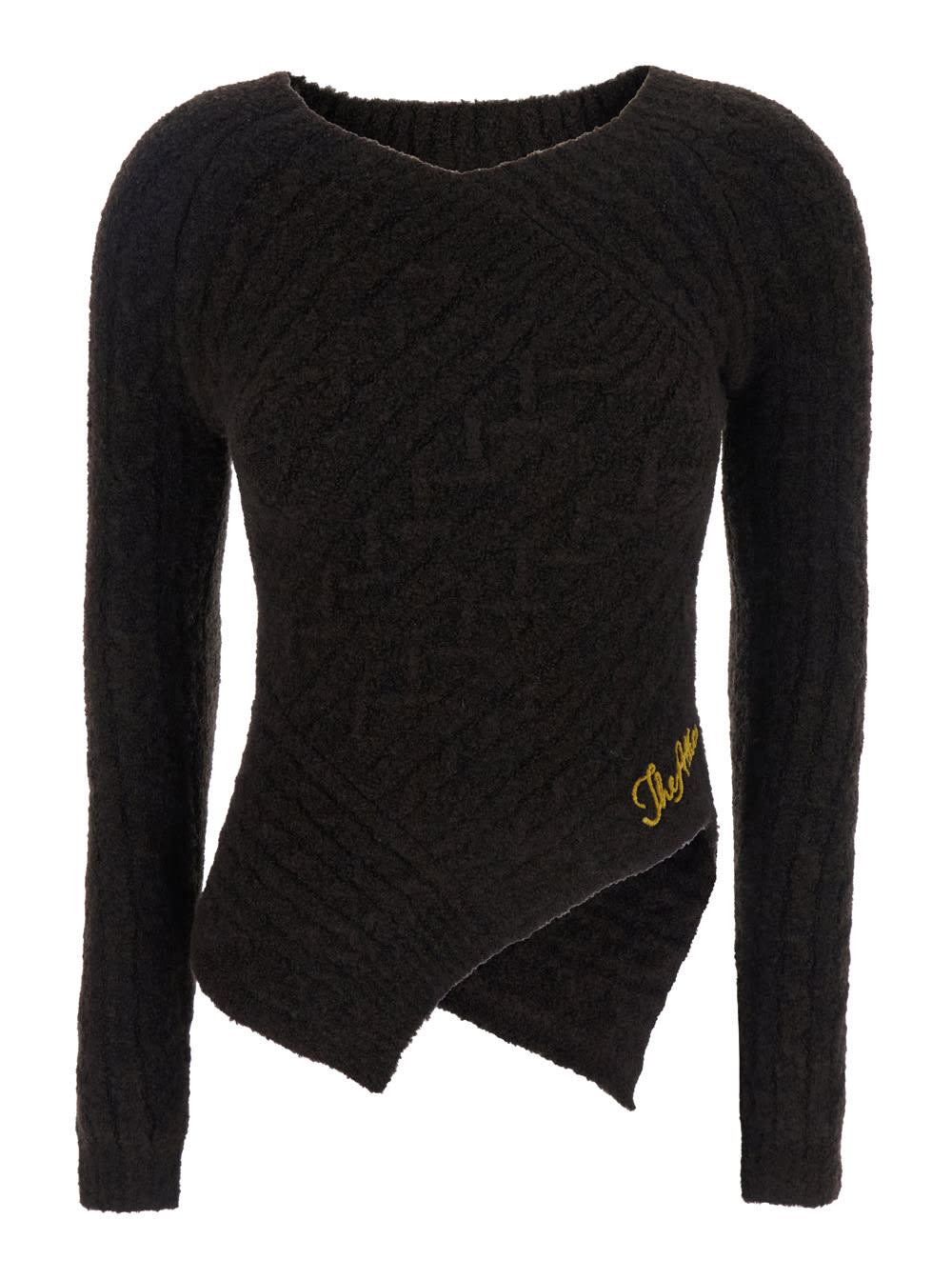 The Attico Cable Wool Mix Knit Sweater