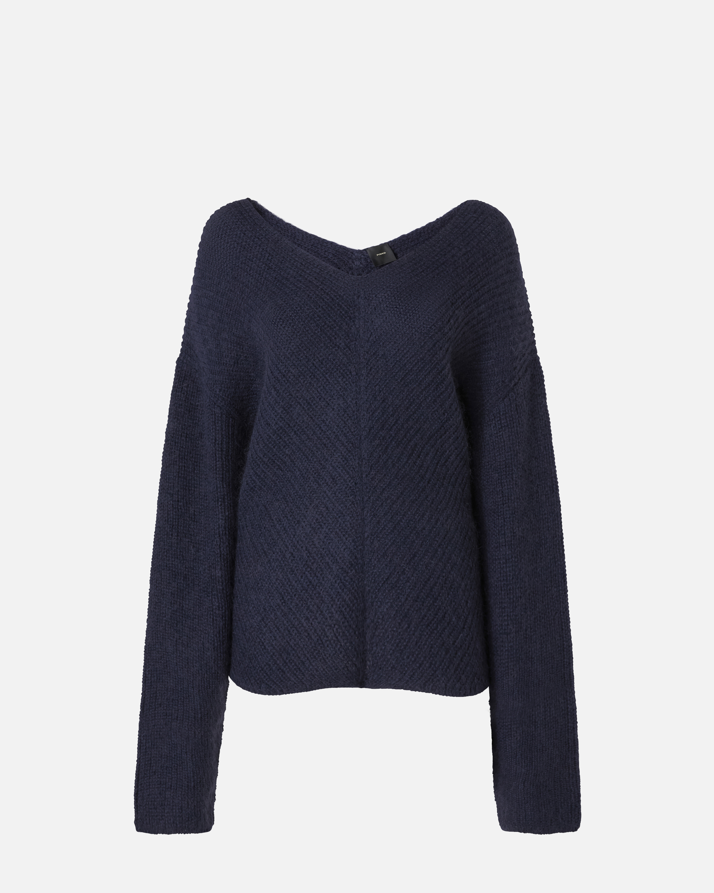 Pinko, Boat-neck sweater, Bleu fonds marins, XS