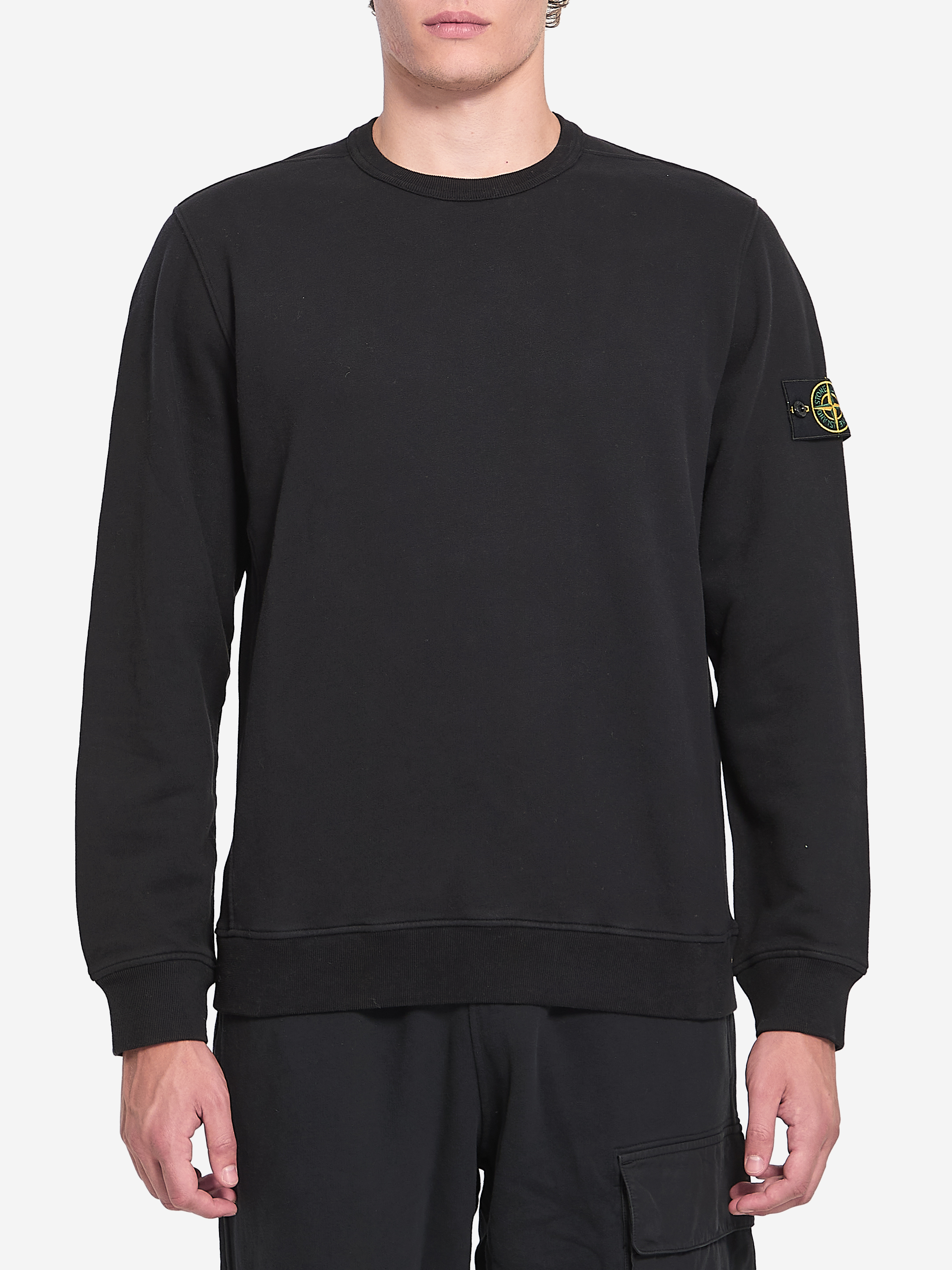 Fleece sweatshirt in organic cotton