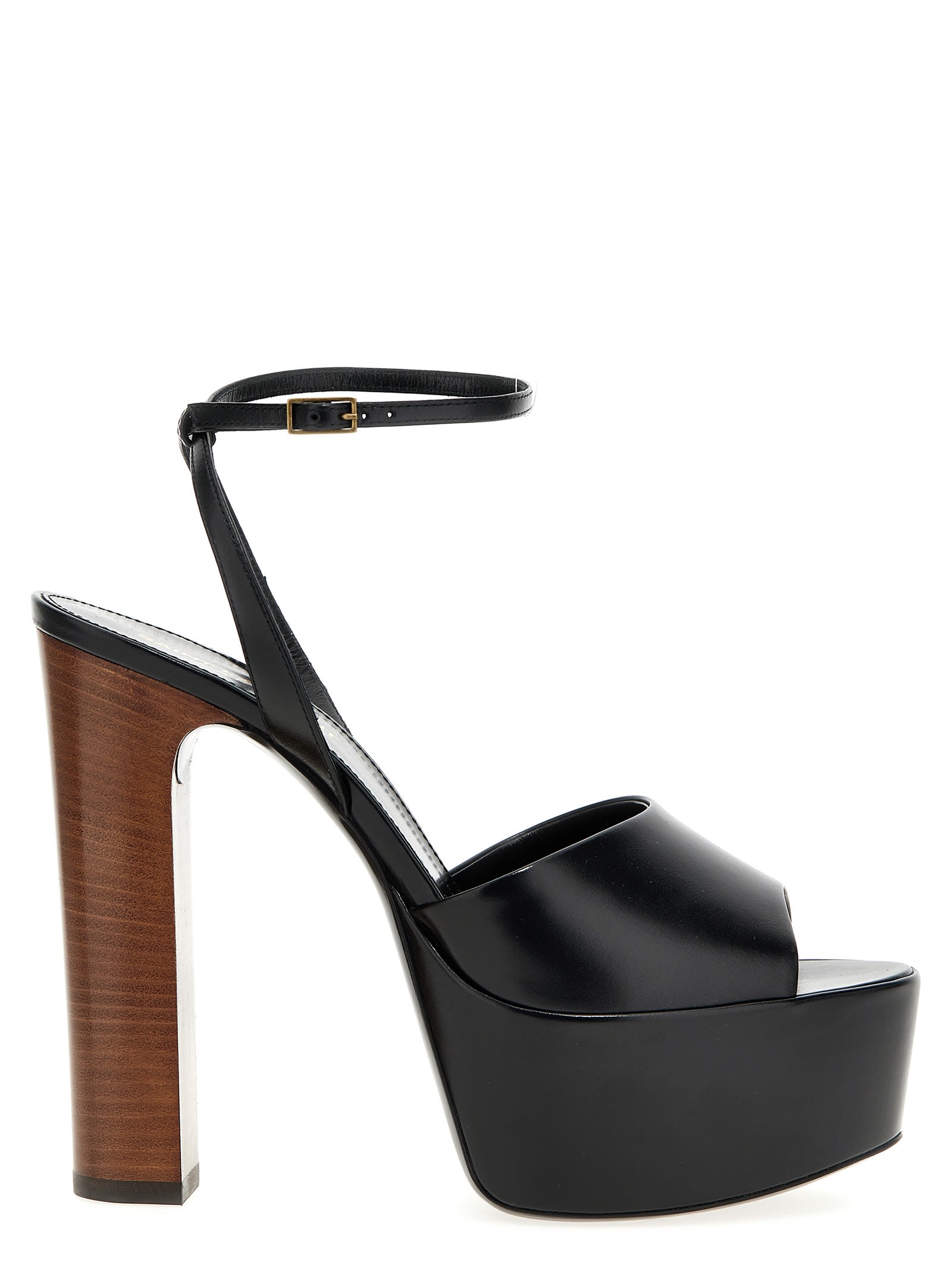 Saint Laurent Jodie Leather Sandals