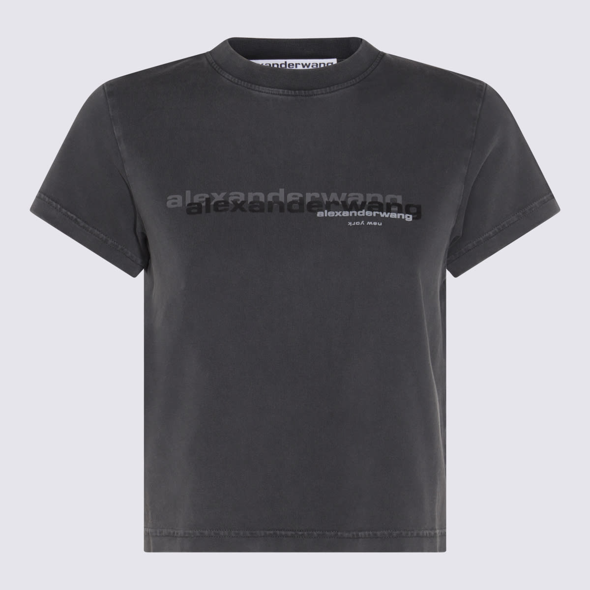 Alexander Wang Black Cotton T-shirt
