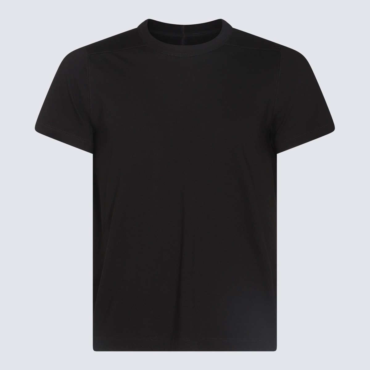 Rick Owens Black Cotton Short Level T T-shirt