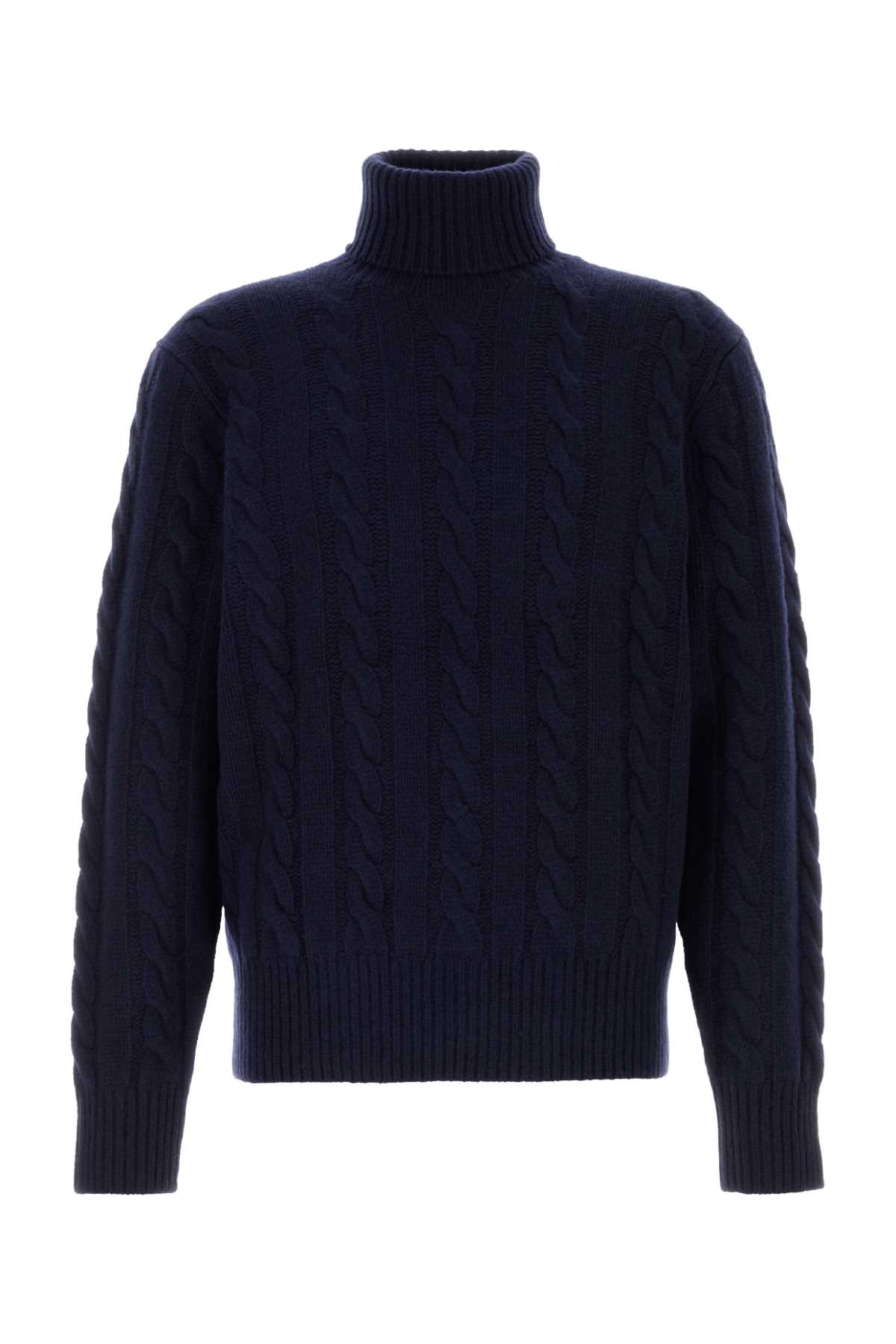 Polo Ralph Lauren Navy Blue Wool Blend Sweater