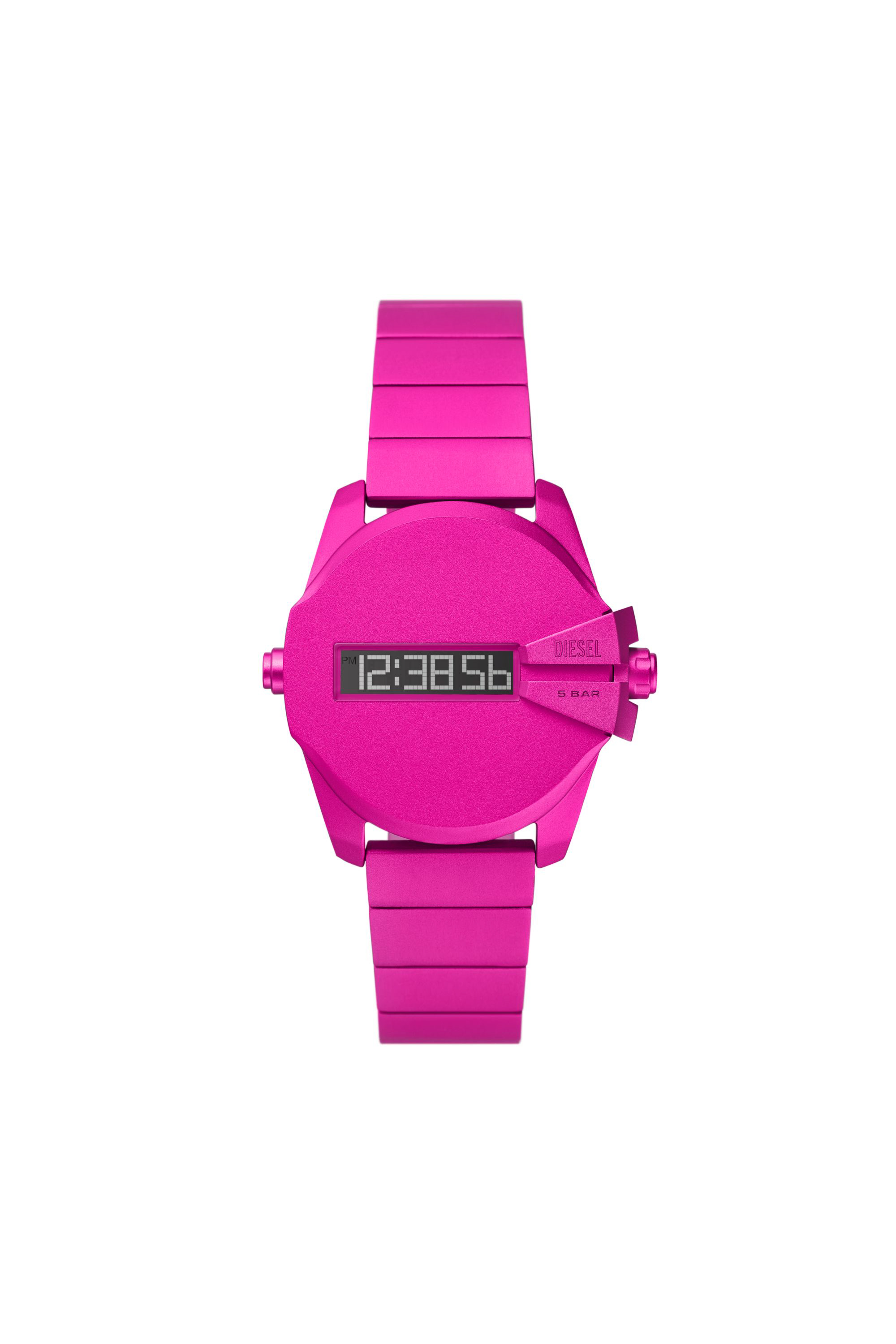 Diesel - Baby chief digital pink aluminum watch - Timeframes - Man - Pink