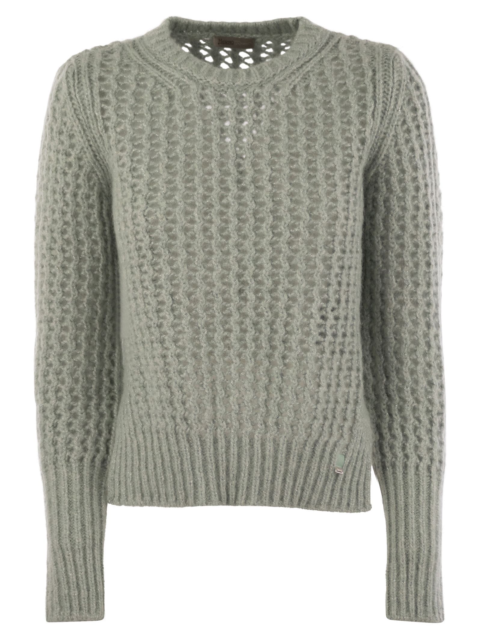 Herno Knitwear In Alpaca And Wool Yarn