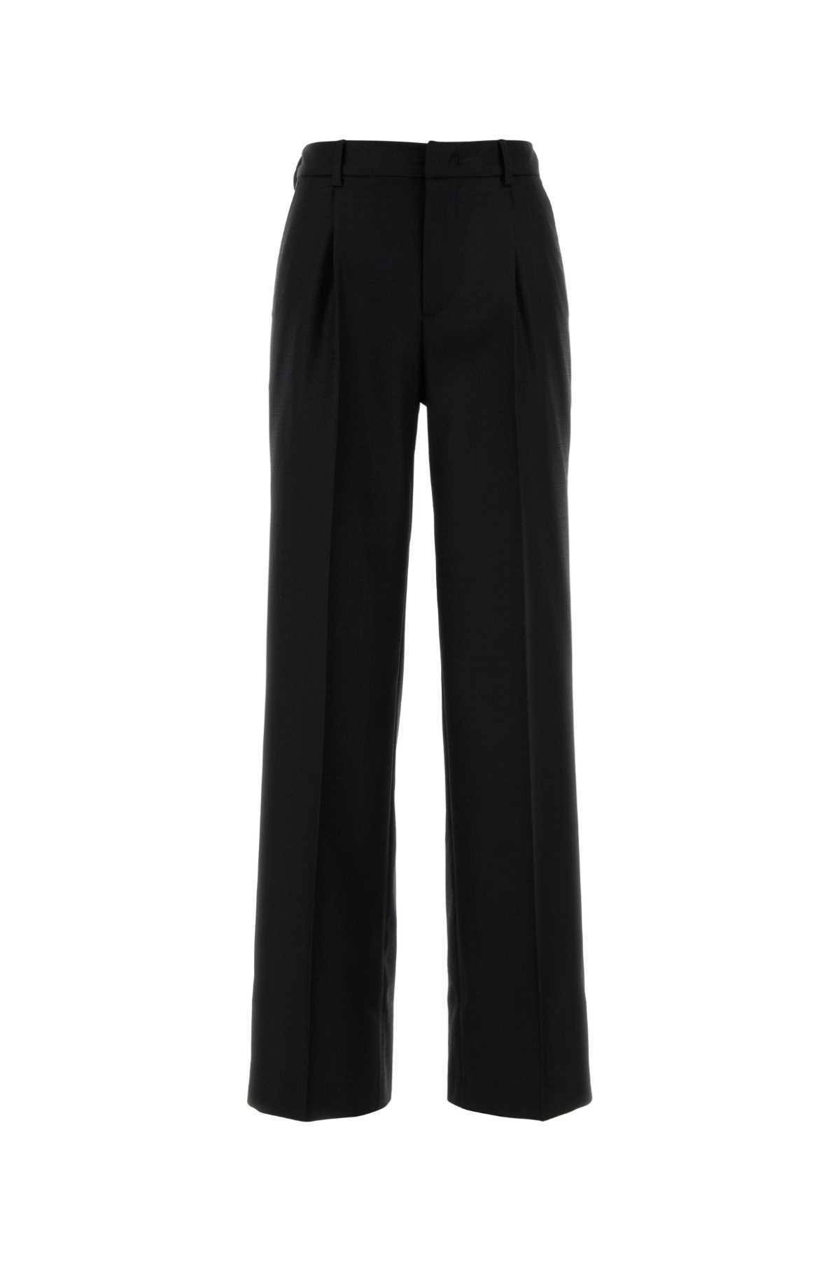 PT Torino Black Wool Blend Lola Pant