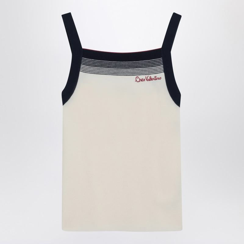 Valentino Garavani 带有Chez Valentino Garavani刺绣的上衣