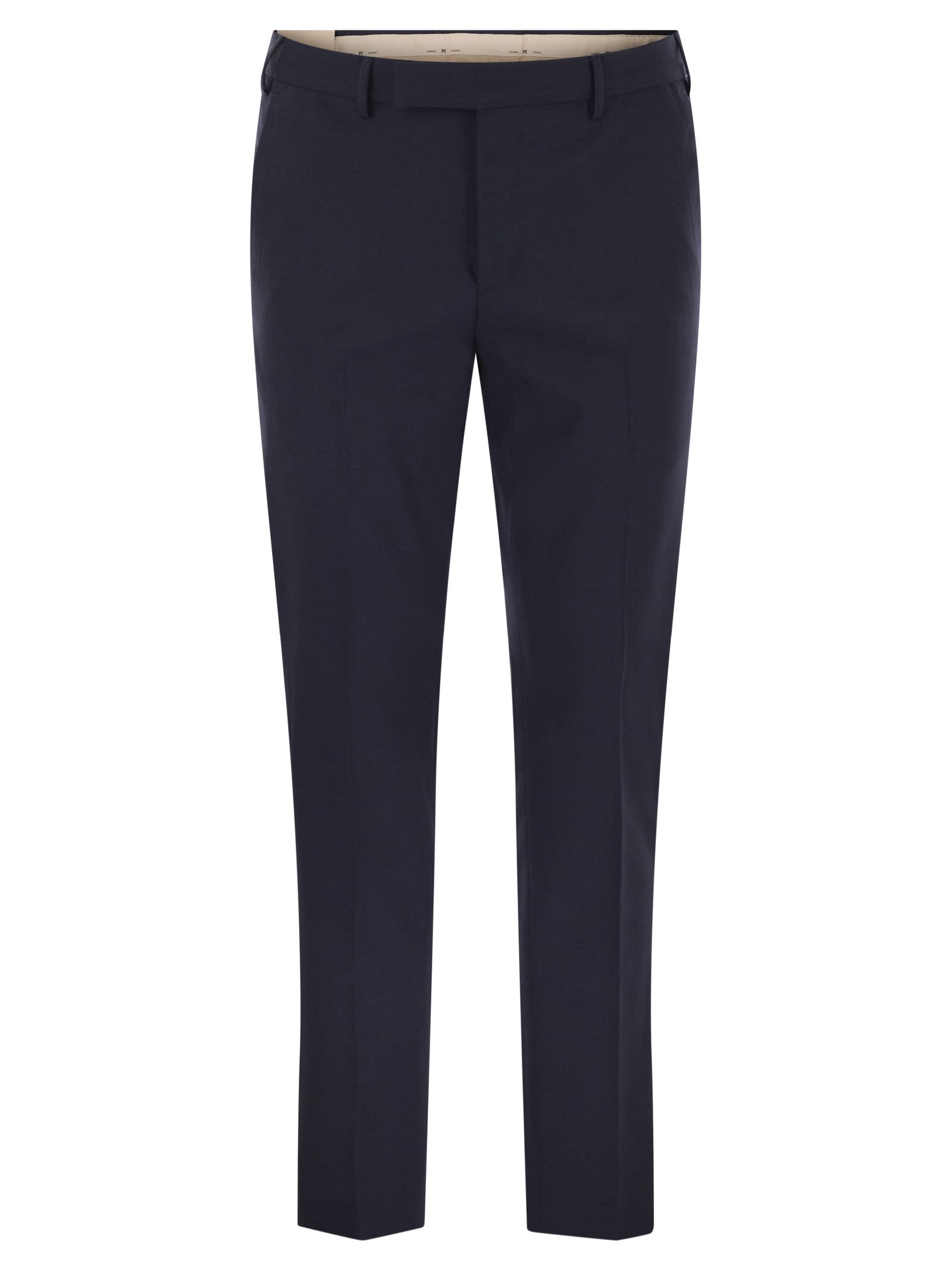 PT Torino Dieci - Stretch Virgin Wool Trousers