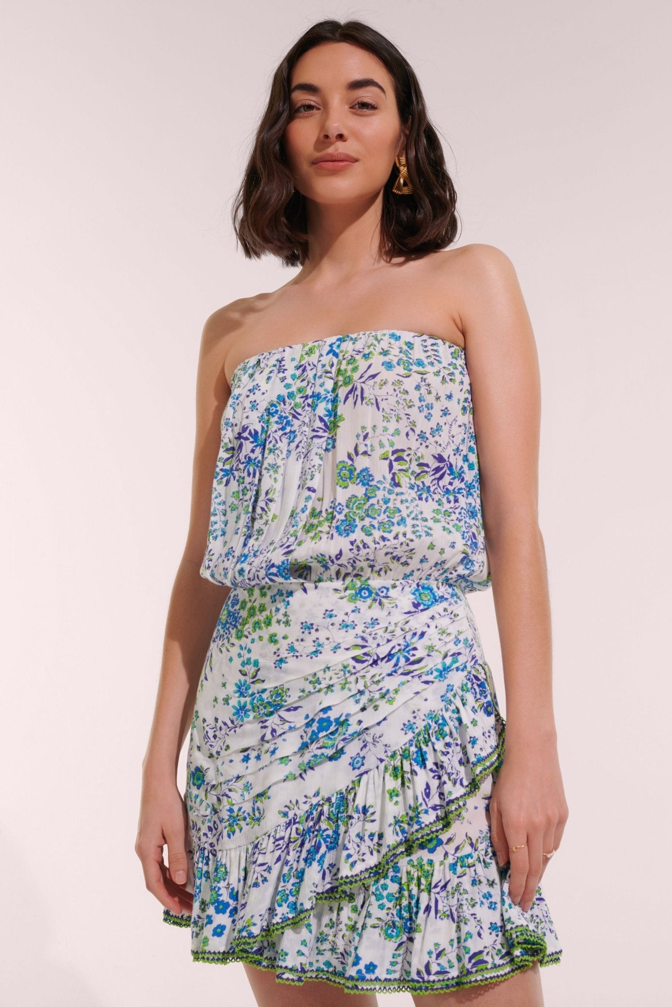 Bandeau Dress Ambra - Blue Queen Liberty