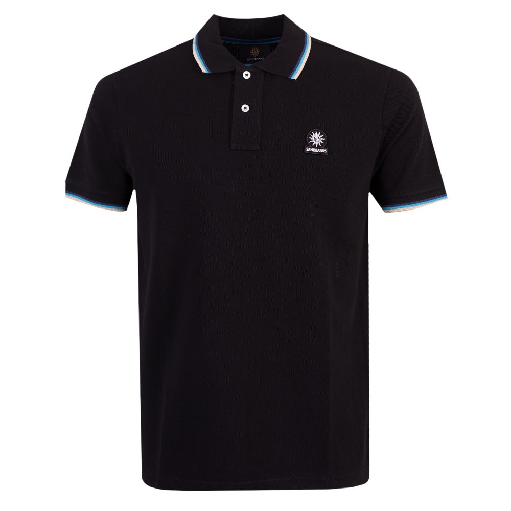 Tipped Badge Logo Polo Shirt