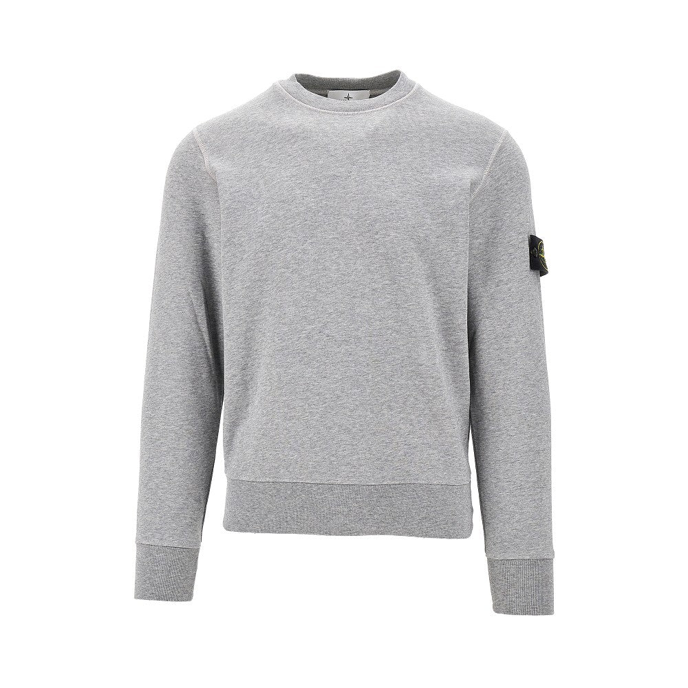 STONE ISLAND Logo徽章男士圆领卫衣