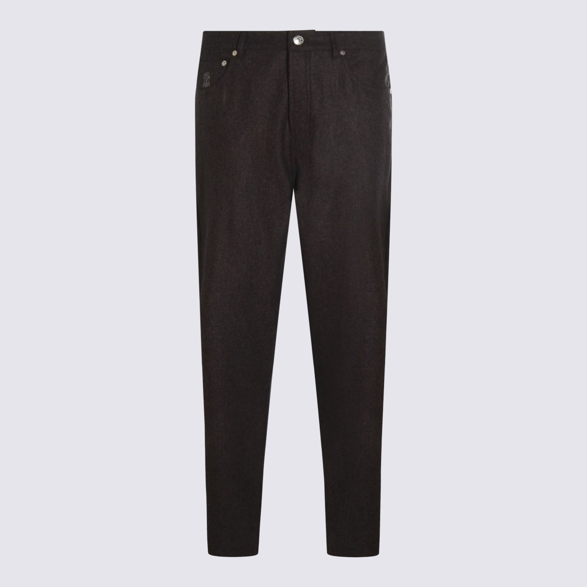 Brunello Cucinelli Brown Cotton Pants