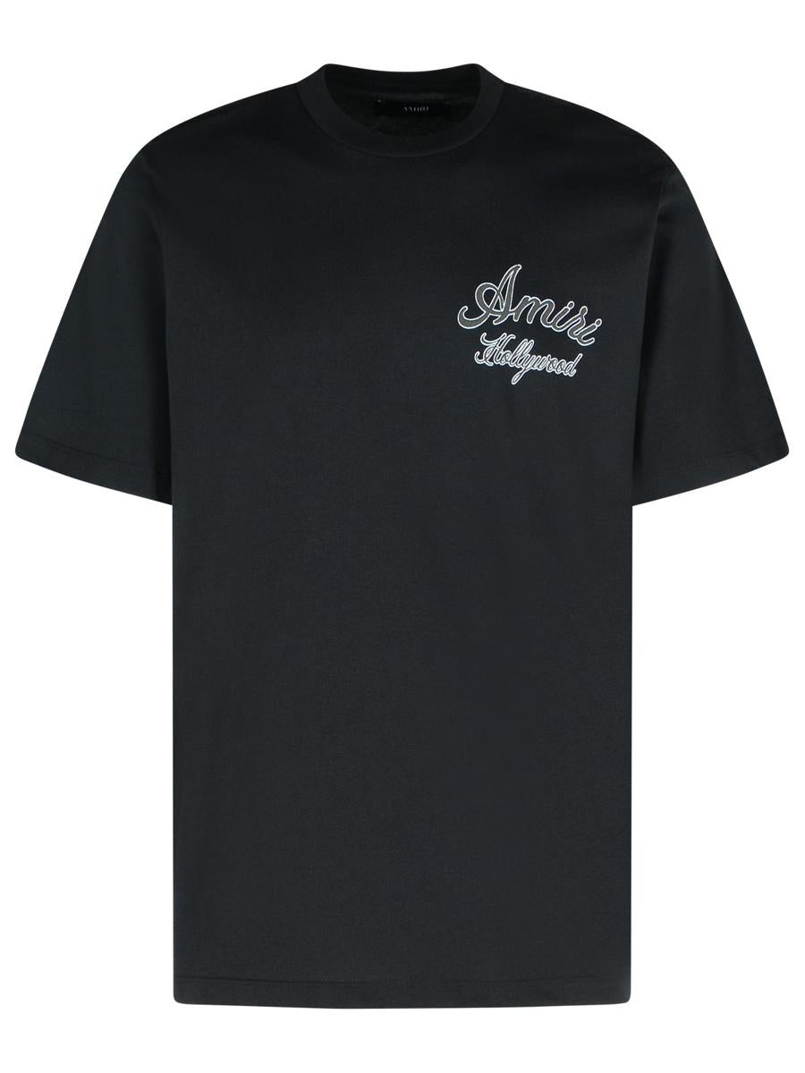 Amiri 'Hollywood' Black Cotton T-Shirt