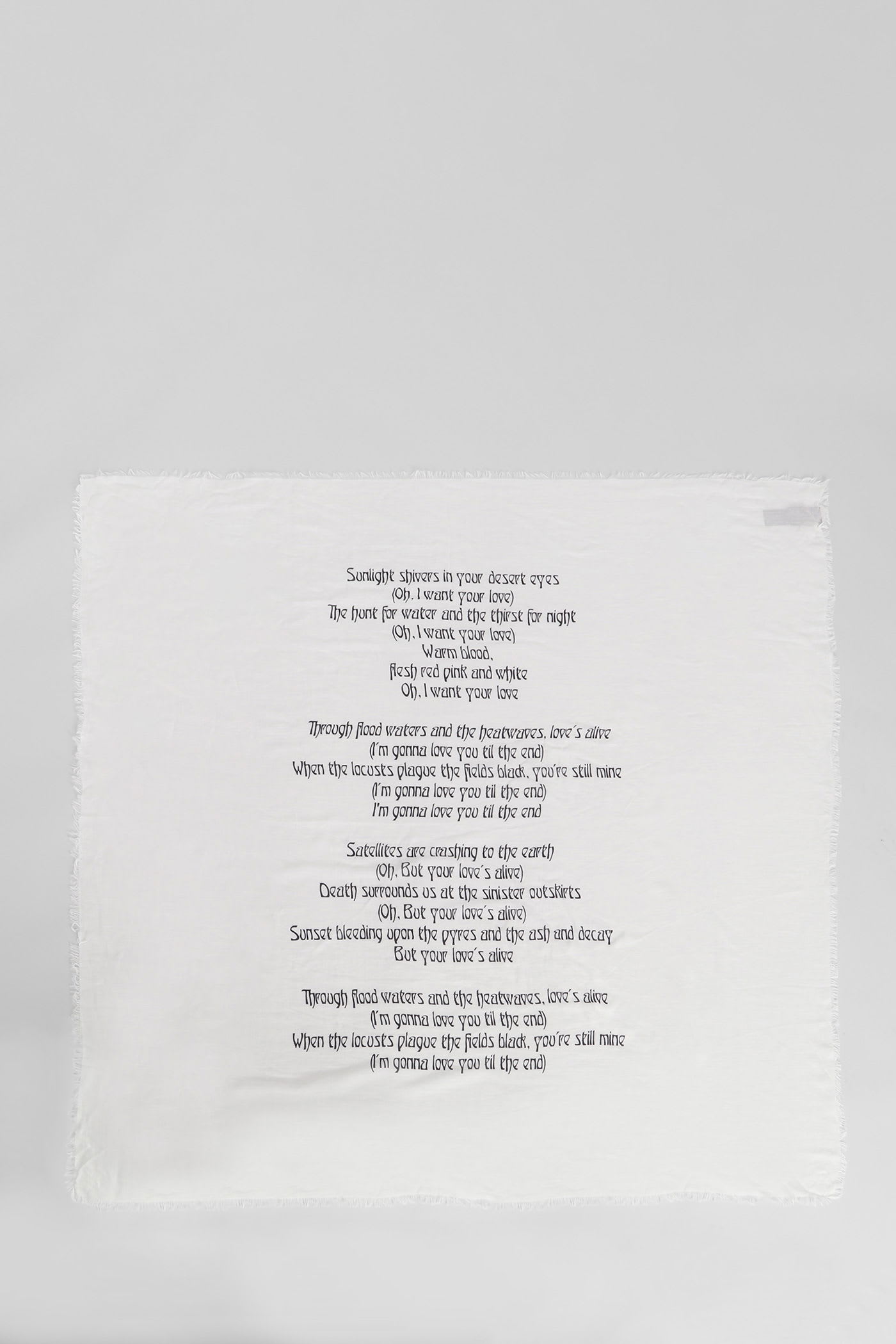 Ann Demeulemeester Scarve In White Cotton