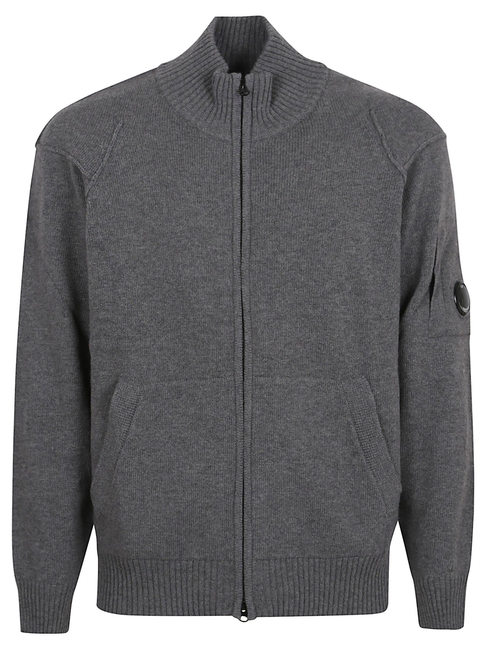 C. P. Company Knitwear Cardigan In Lambswool Grs