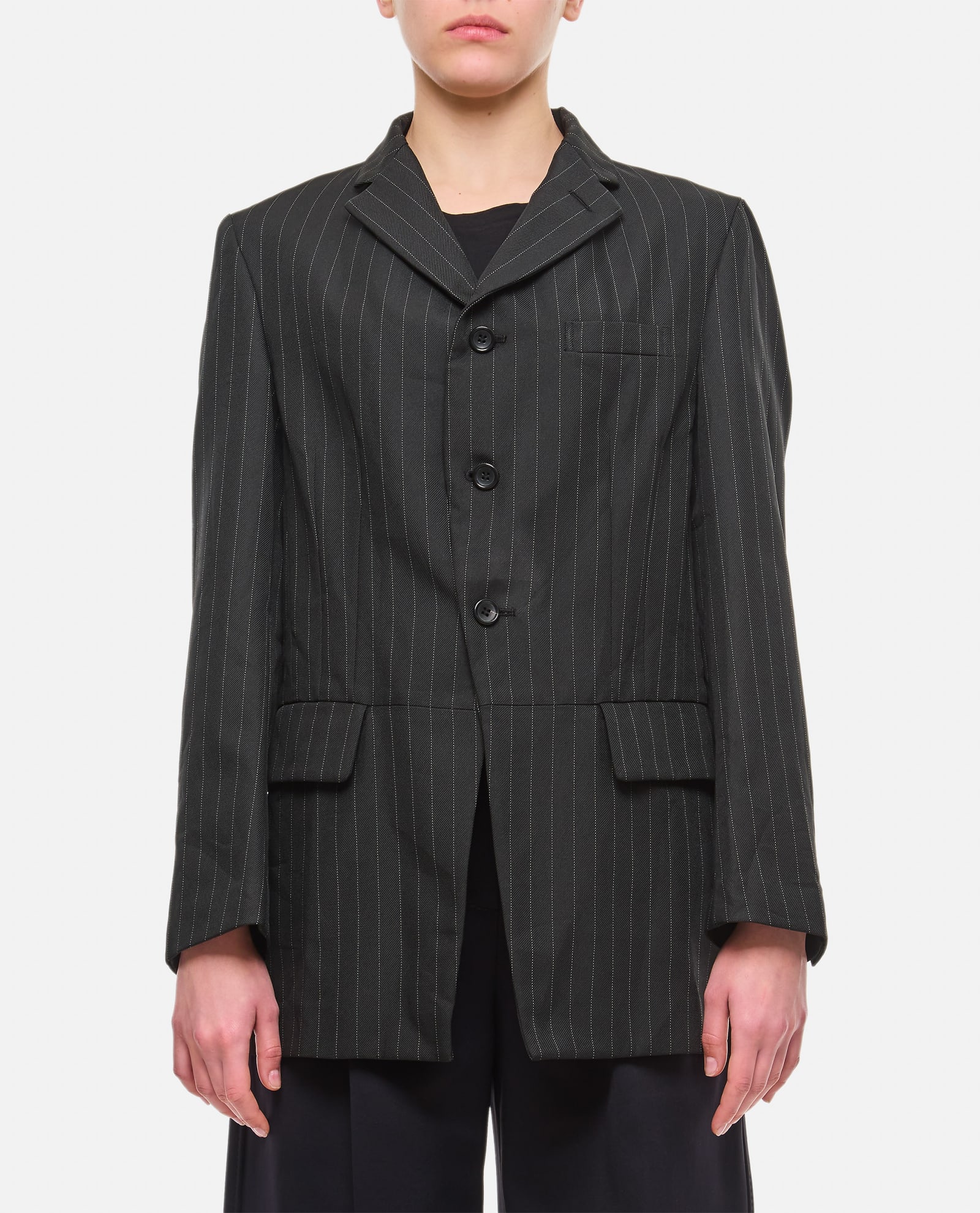 Comme des Garçons Single Breasted Open Jacket