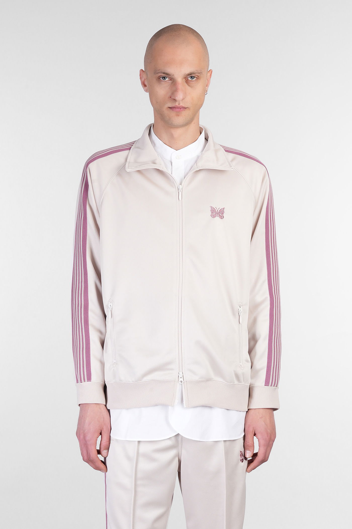 Needles Sweatshirt In Beige Polyester