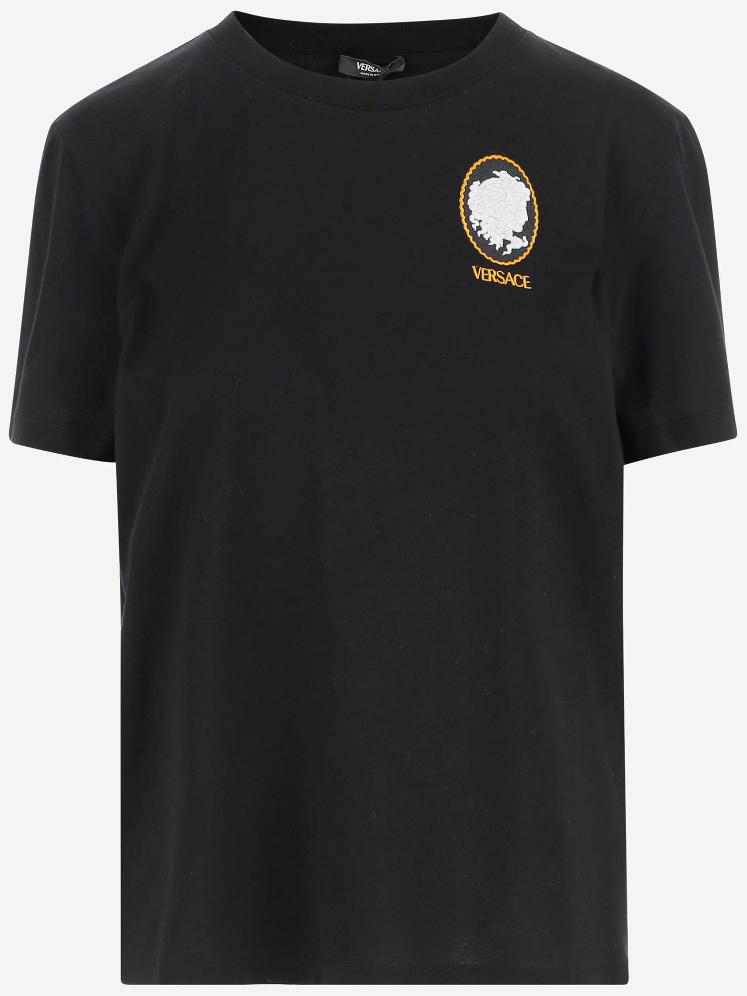 Versace Cotton T-shirt Co N Logo Cameo