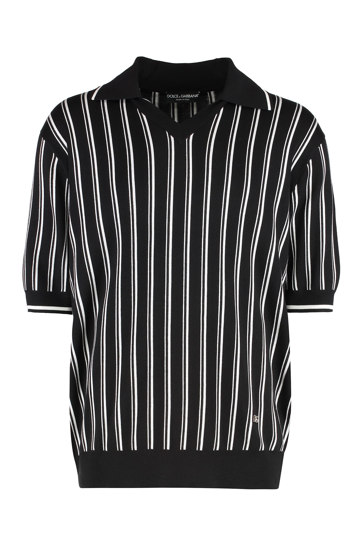 Dolce & Gabbana Silk-knit Polo Shirt