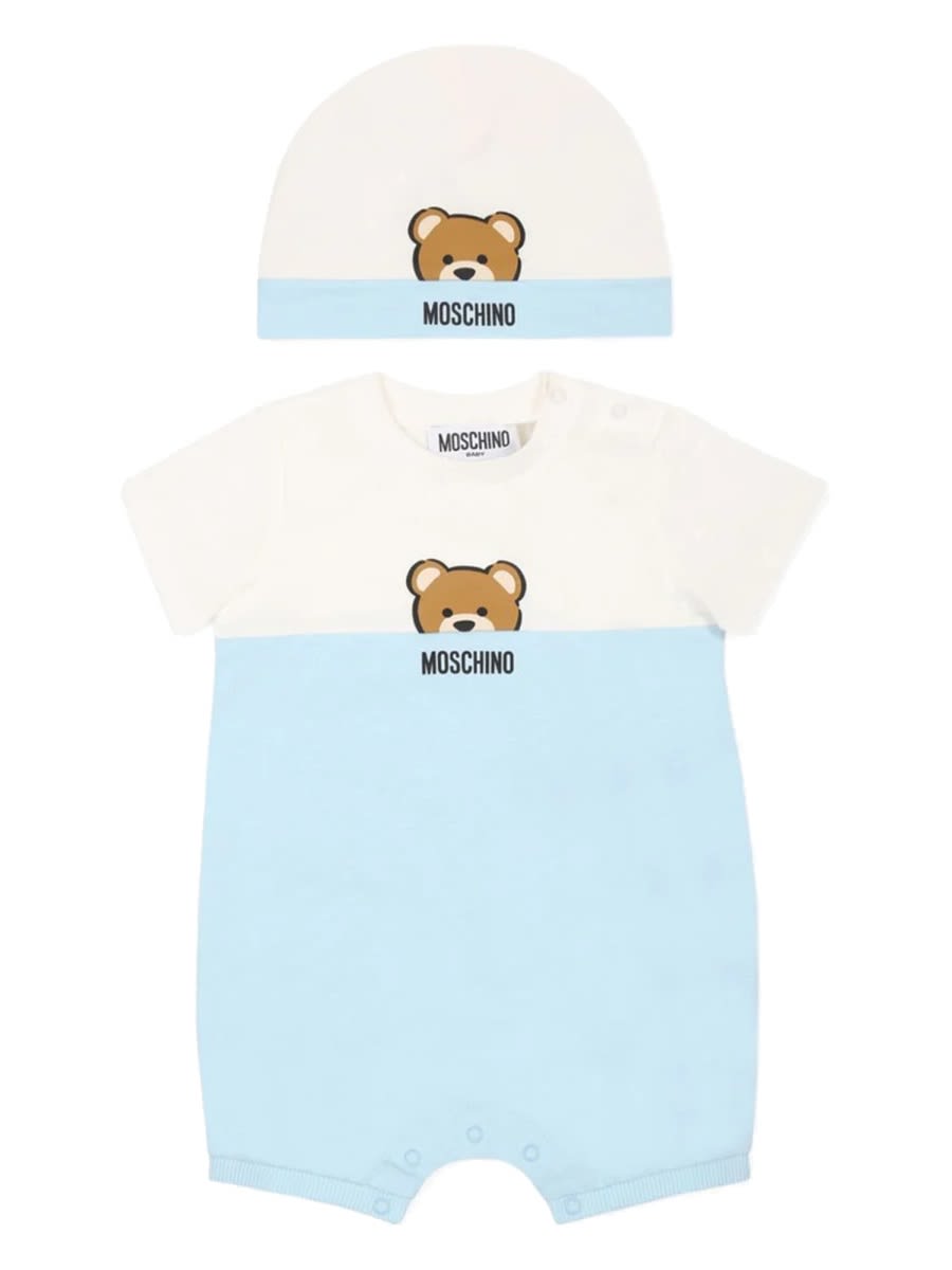 Moschino Romper Set With Hat
