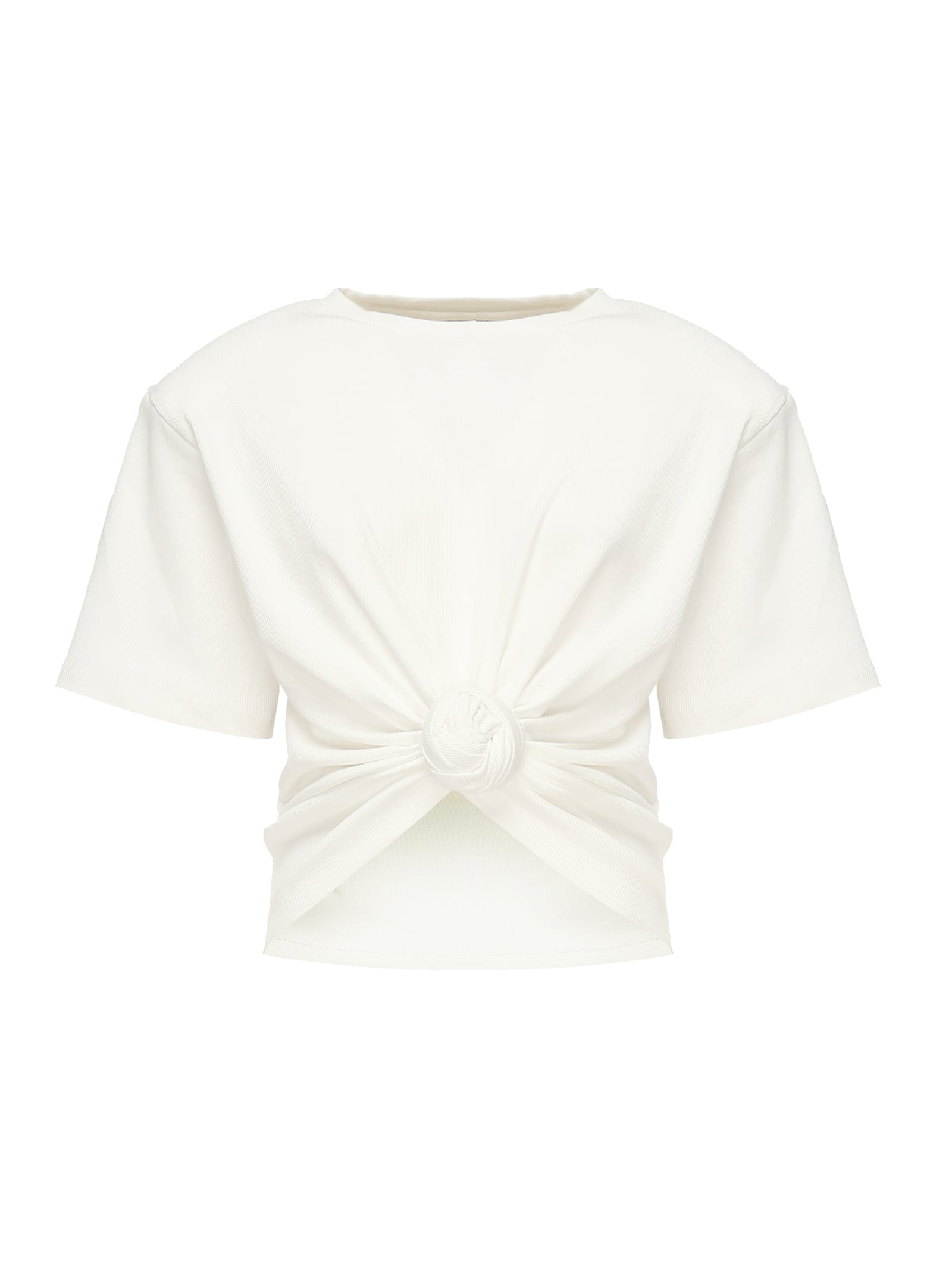 Magda Butrym Cropped Knotted T-shirt