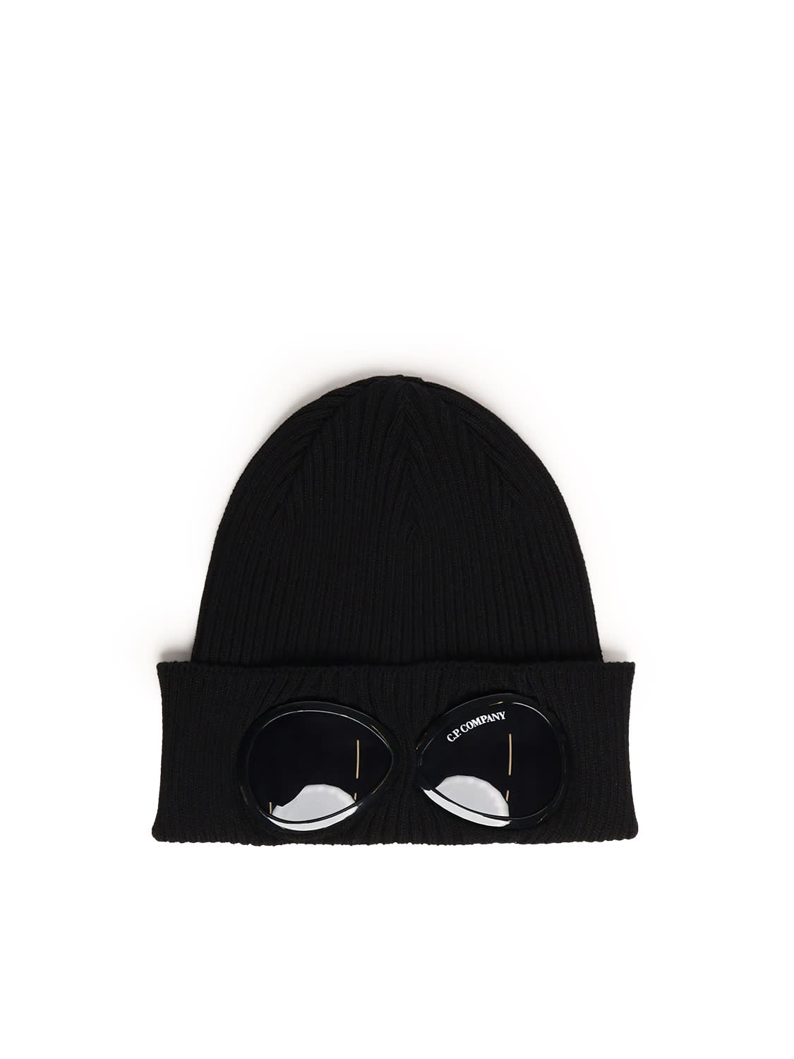 C. P. Company Black Hat With Logo