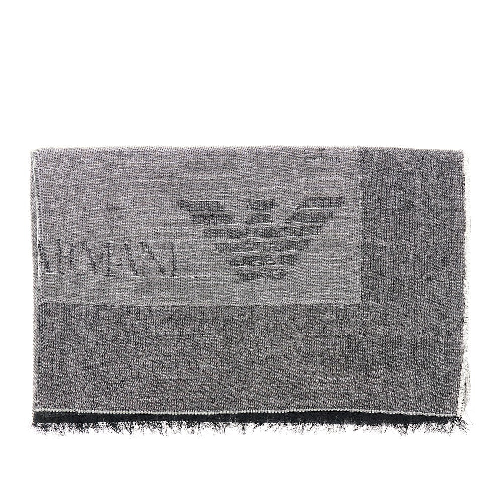 EMPORIO ARMANI 轻薄羊毛混纺男士围巾
