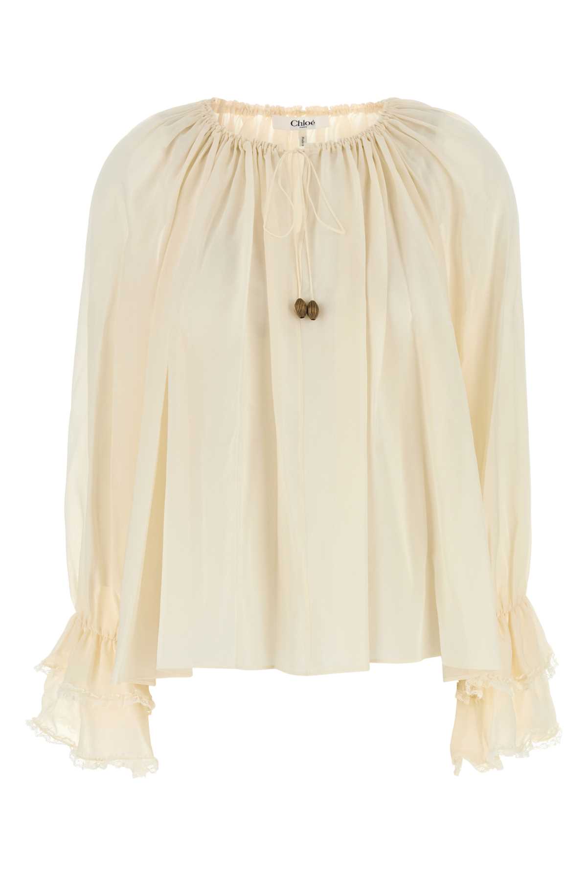 Chloé Ivory Silk Blouse